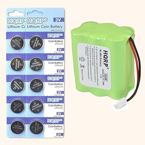 HQRP Paquete de batería de reserva compatible con BATT1X BATT2X BATT1 de 2 gigas y paquete de 10 pilas de litio CR2032 de 3 voltios CR2O32 CR2032L