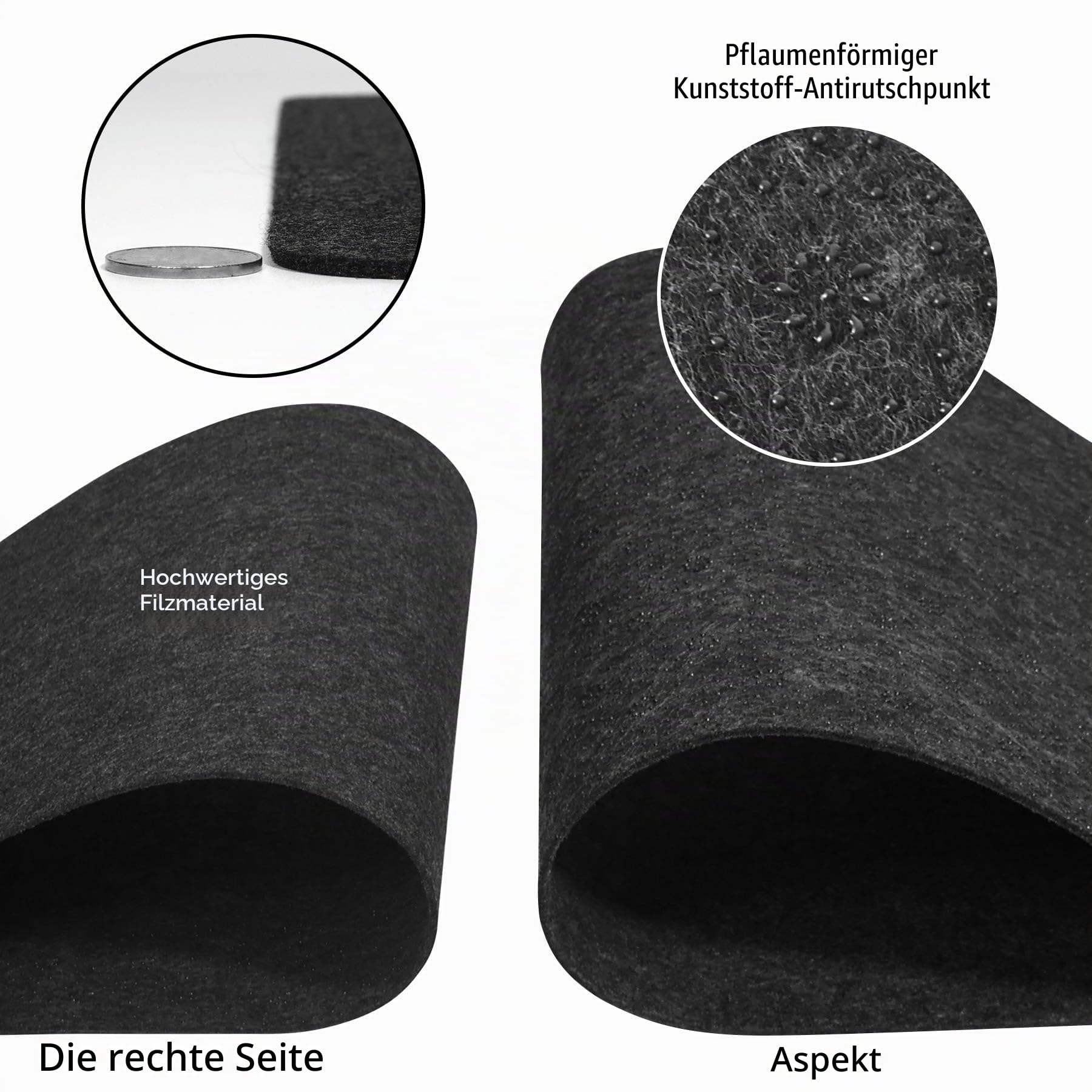 Große Filz-Schreibtischunterlage, 120 x 60 cm, rutschfeste Schreibtischunterlage für Büro und Zuhause, 120 x 60 cm, Tastaturmatten für Schreibtisch, Schreibtischschutz (dunkelgrau) | Rutschfestes Tisch-Mauspad, Tastaturunterlage für Schreibtisch, Schreibt