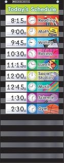 Best Scholastic Classroom Resources Pocket Chart Daily Schedule, Black (SC583865) Review 