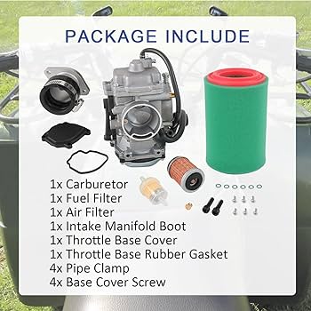Amazon.com: YFM250 Carburetor with Air Filter,Intake