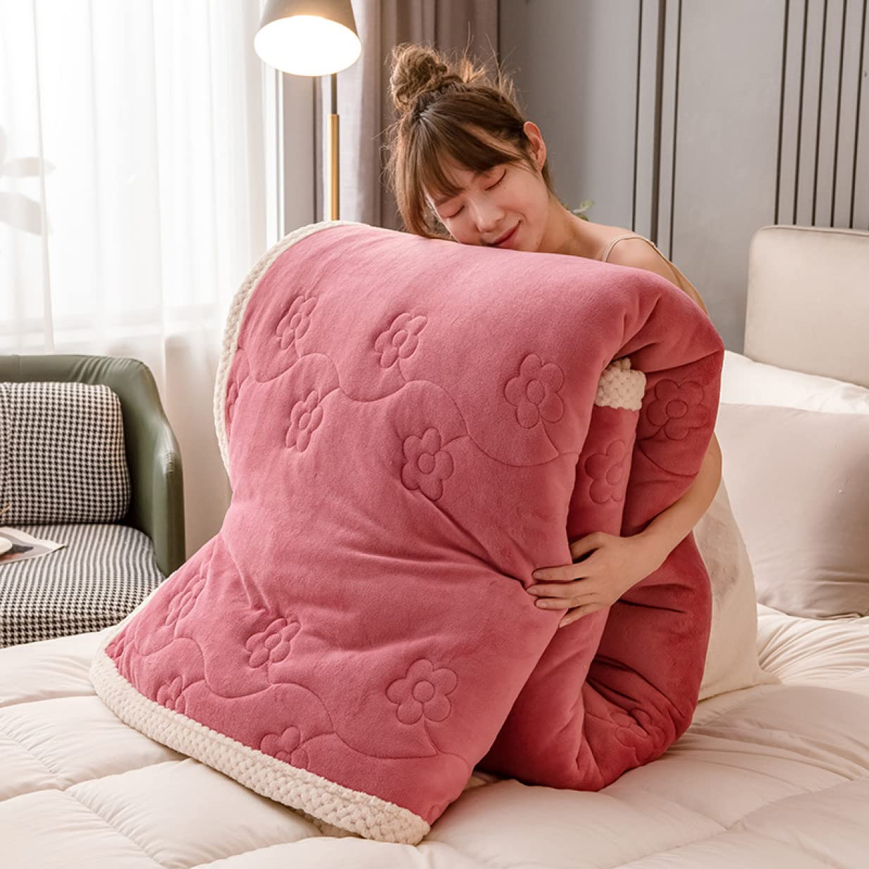 Amazon｜XWPW2 毛布 シングル 冬 厚手 3枚合わせ あったか マイクロ