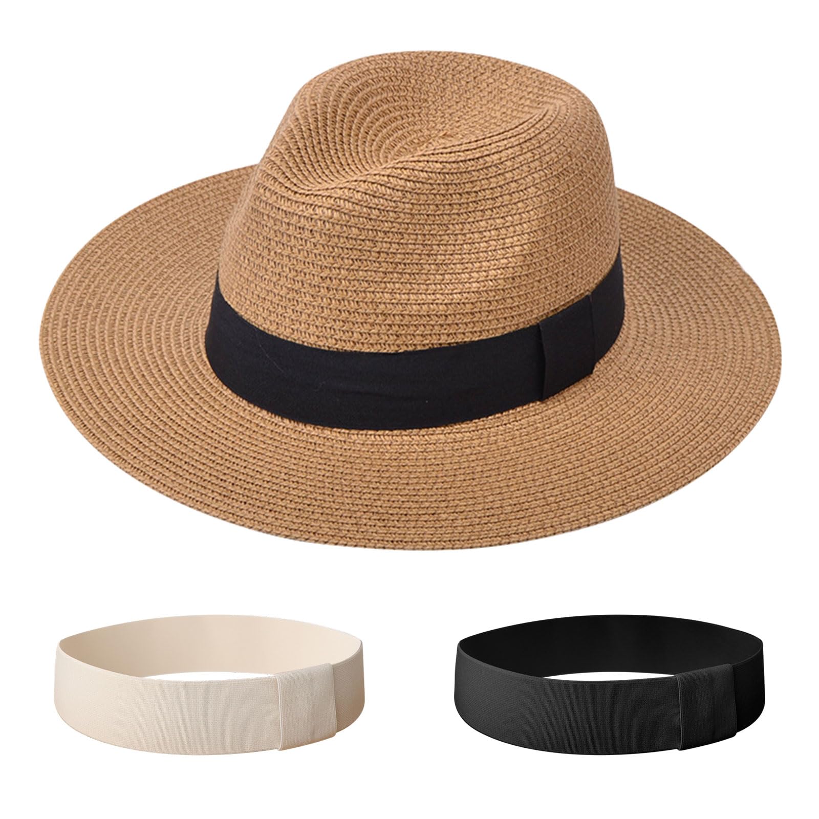 DRESHOW Women Straw Panama Hat