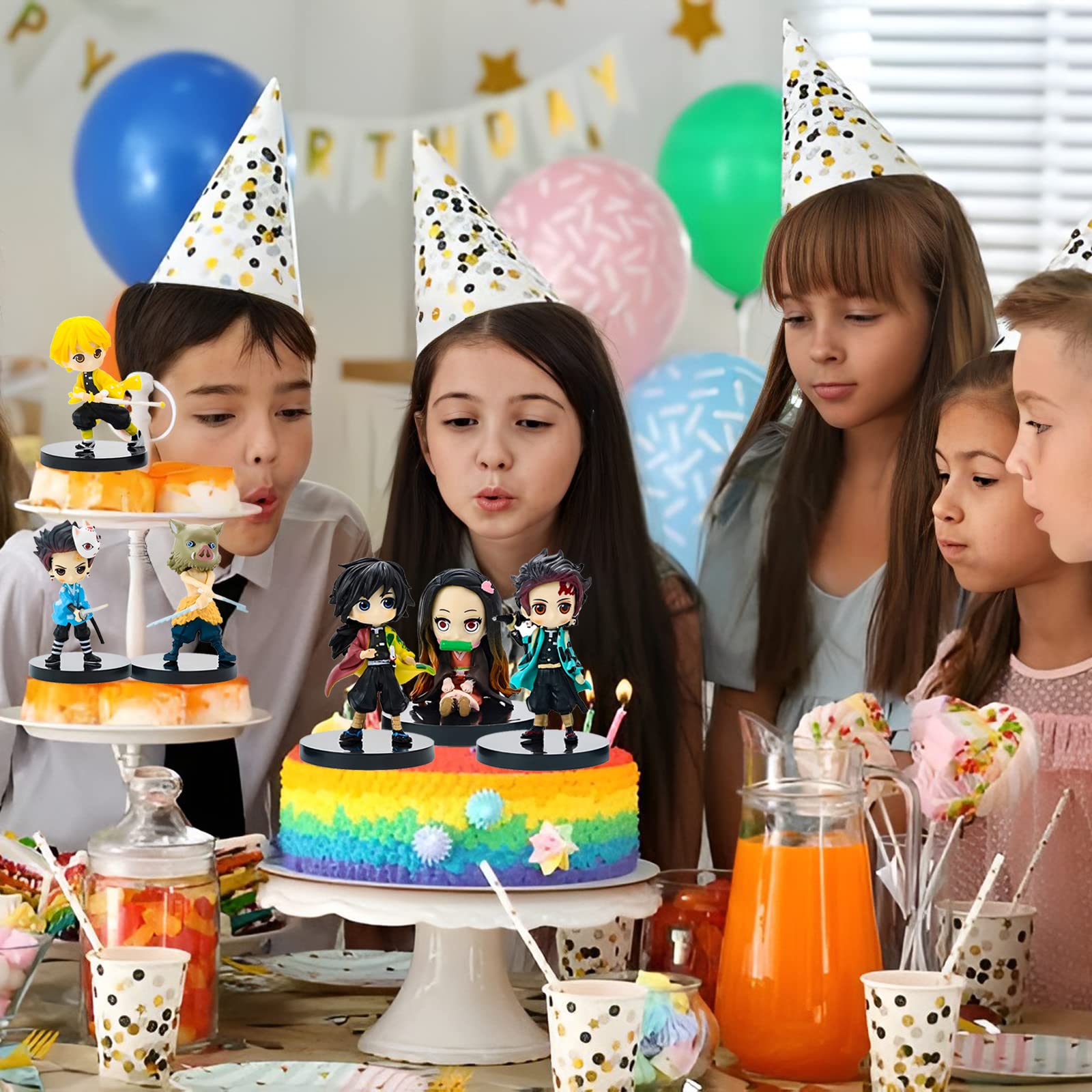 Décoration Gâteau Dessin Animé,Toppers Pour Dessin Animé,cake Topper Dessin Animé,topper Gateau Dessin Animé,topper Happy Birthday Enfants,pour Enfants Fête D'anniversaire Enfants