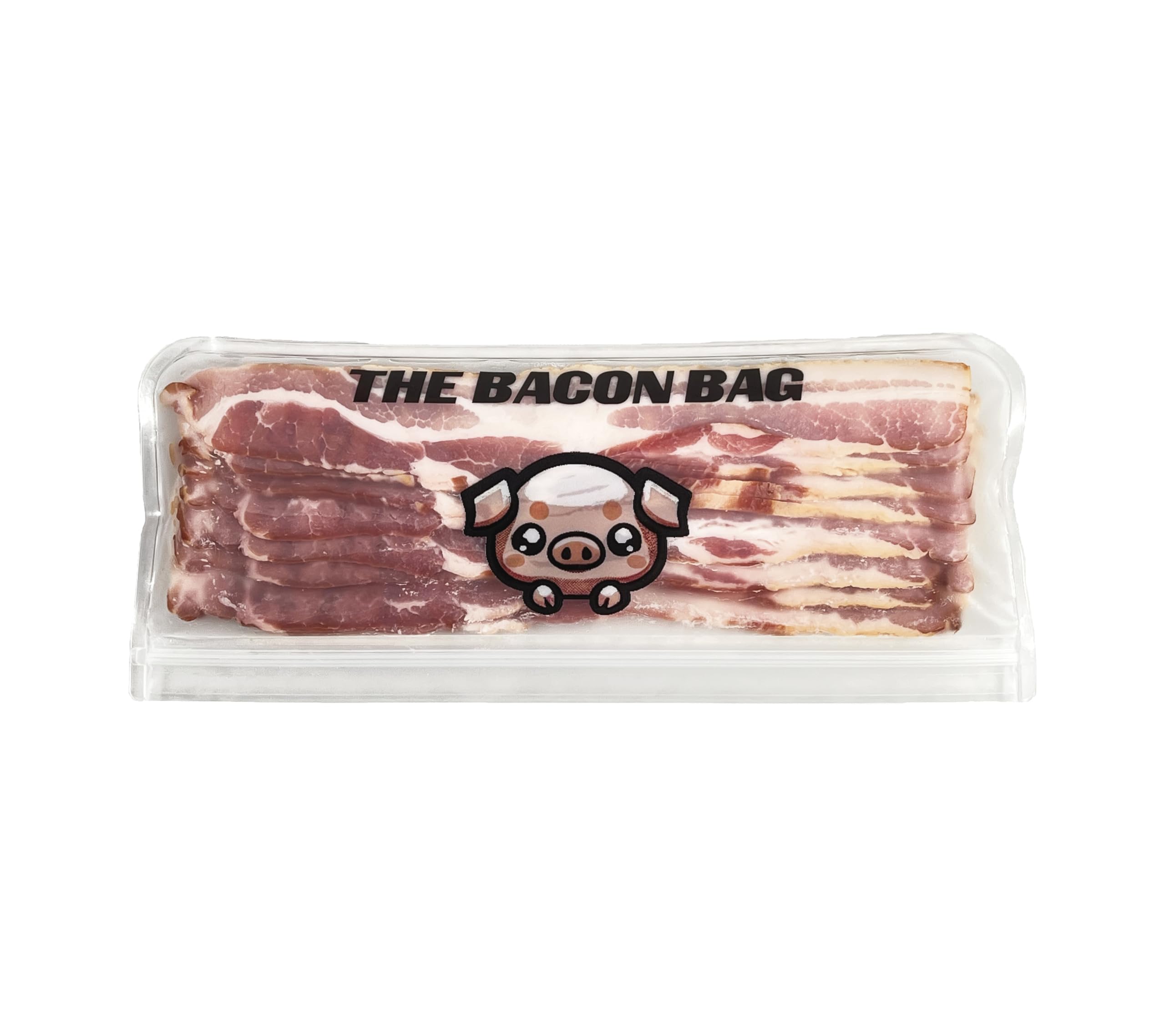 EcoSmart Bacon Keeper - Reusable Silicone Bacon Storage Bag, BPA-Free, Leak-Resistant, Fresh Seal Design - Fridge Organizer for Bacon Lovers