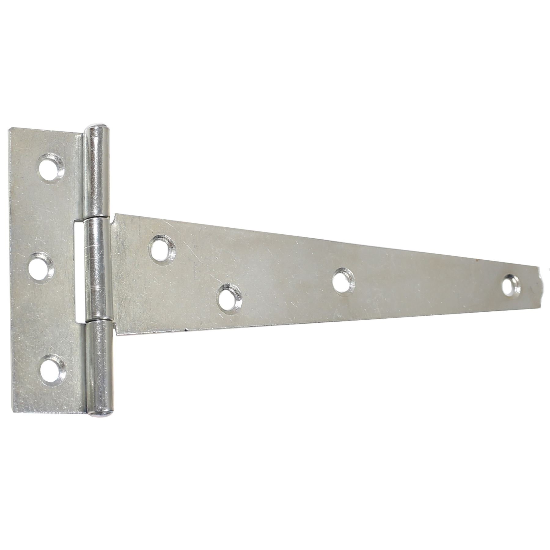 White Hinge White Pair Of Galvanised 150Mm/6" Tee Hinges - Heavy Duty Garden Gate/Shed/Door T-Hinges