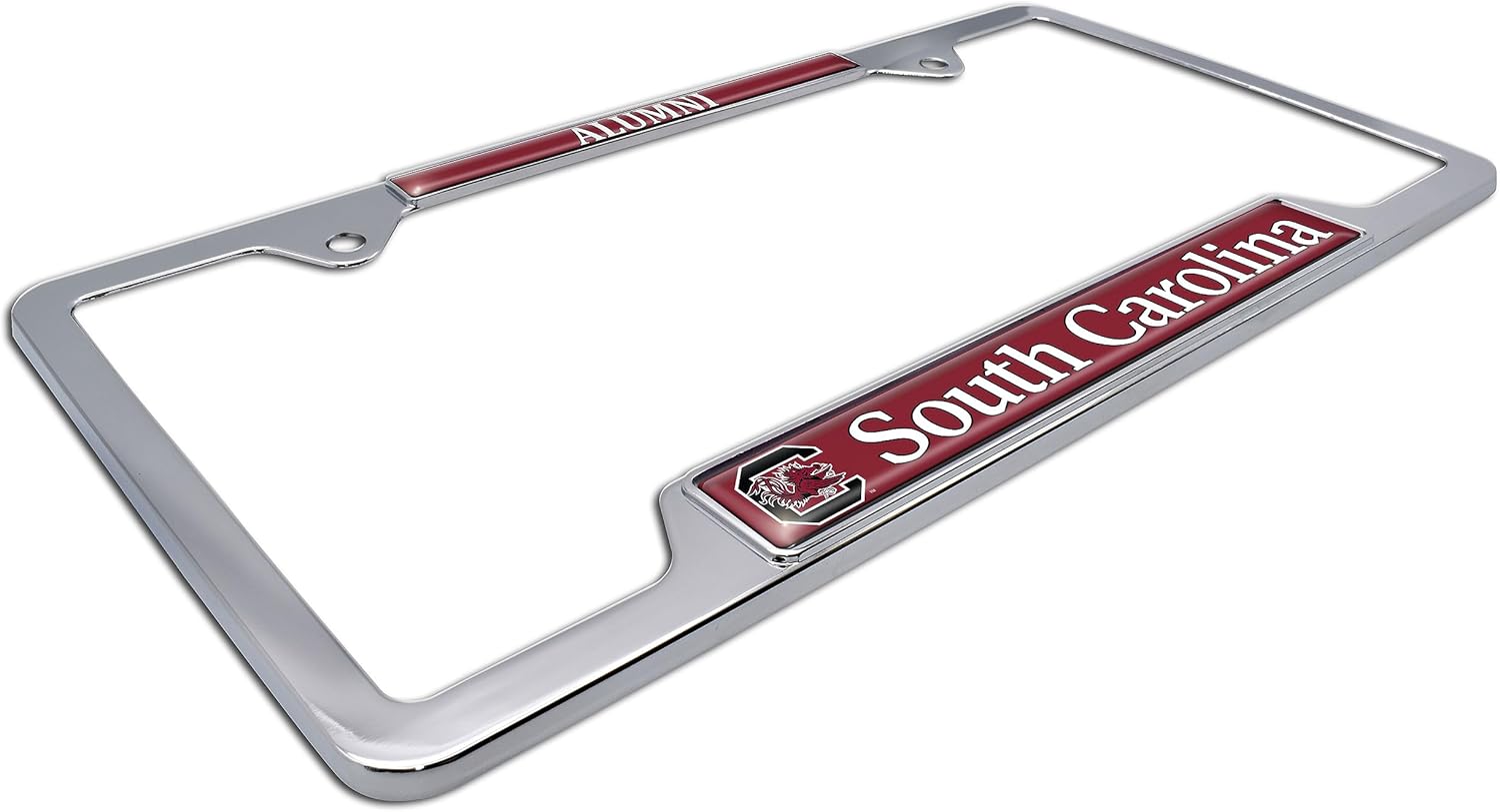 South Carolina Gamecocks Metal License Plate Frame (Chrome Alumni) - Image 2