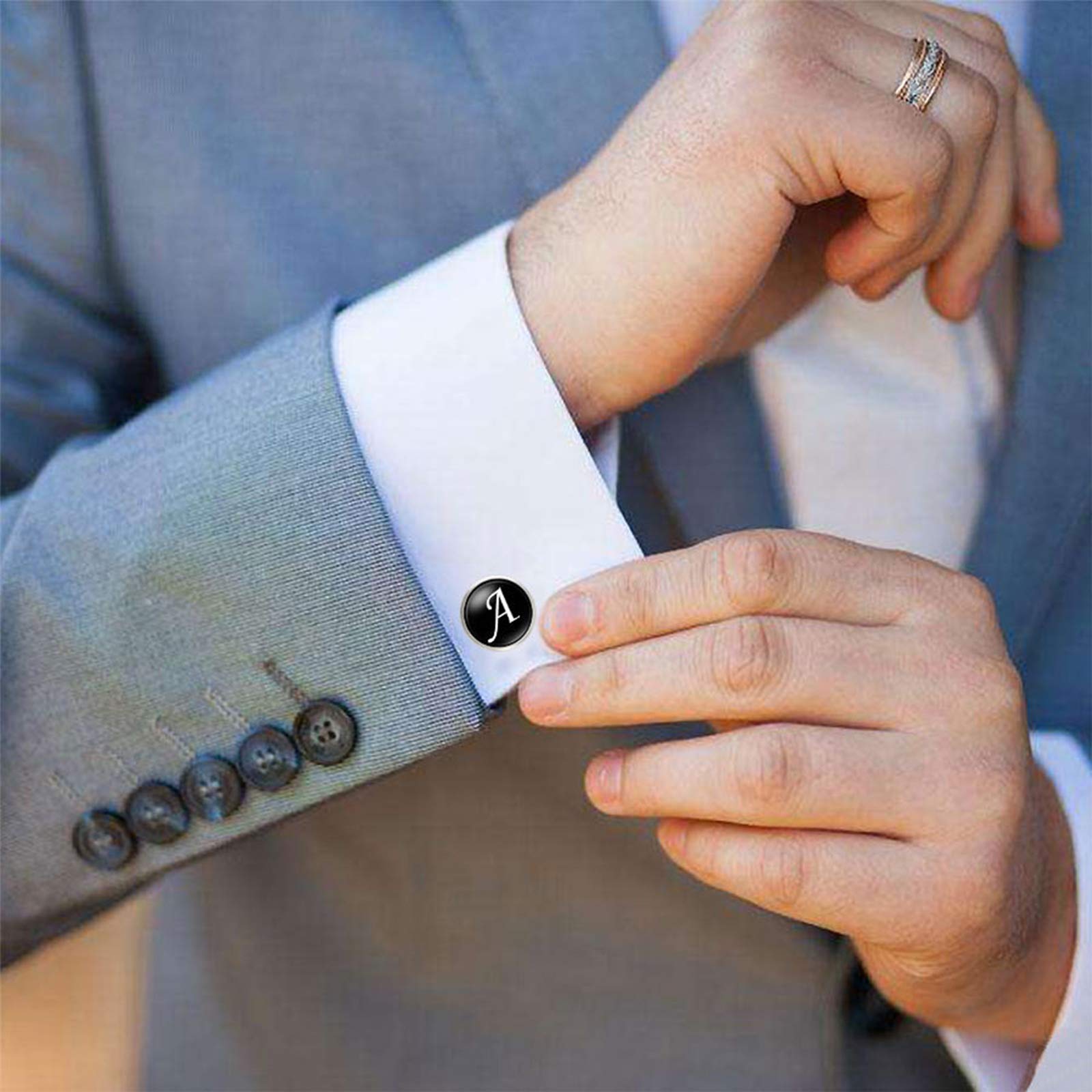 Gemelli Da Uomo In Metallo – Ideali Per Matrimonio, Sposo, Festa Del Papà – Nuovi Senza Confezione