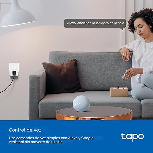 Miniatura 6 de TP-Link Tapo - Enchufe inteligente, monitoreo de energía, compatible con Alexa, Google Home y Samsung SmartThings, temporizador, 15A1800W Max,