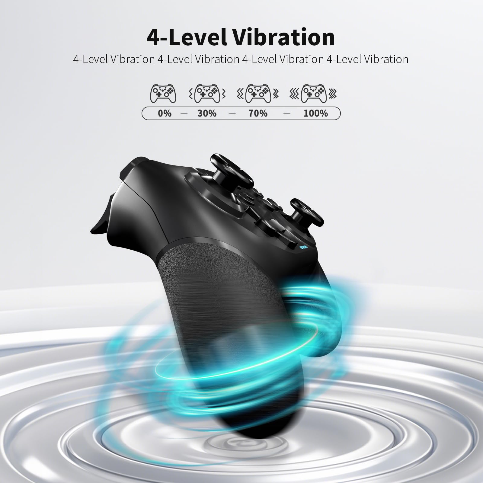 AceGamer 2pcs Controller Wireless per Switch/Switch 2/Lite/OLED, Controller per Switch Pro con funzione di risveglio con un solo pulsante con doppia vibrazione/turbo/screenshot (Nero)