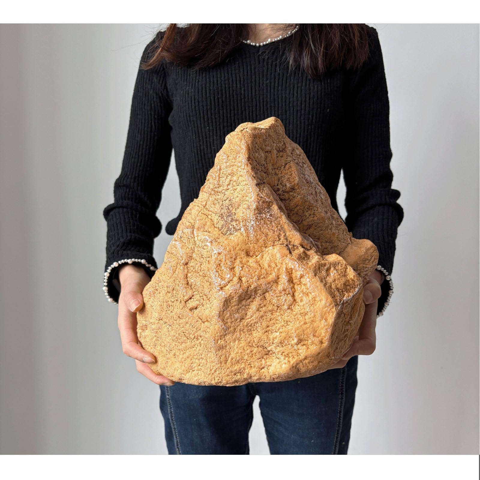 Rocce artificiali per paesaggi non cave, in schiuma di poliuretano per decorare cortile, giardino, pietre decorative per mimetizzazione esterna, confezione da 6