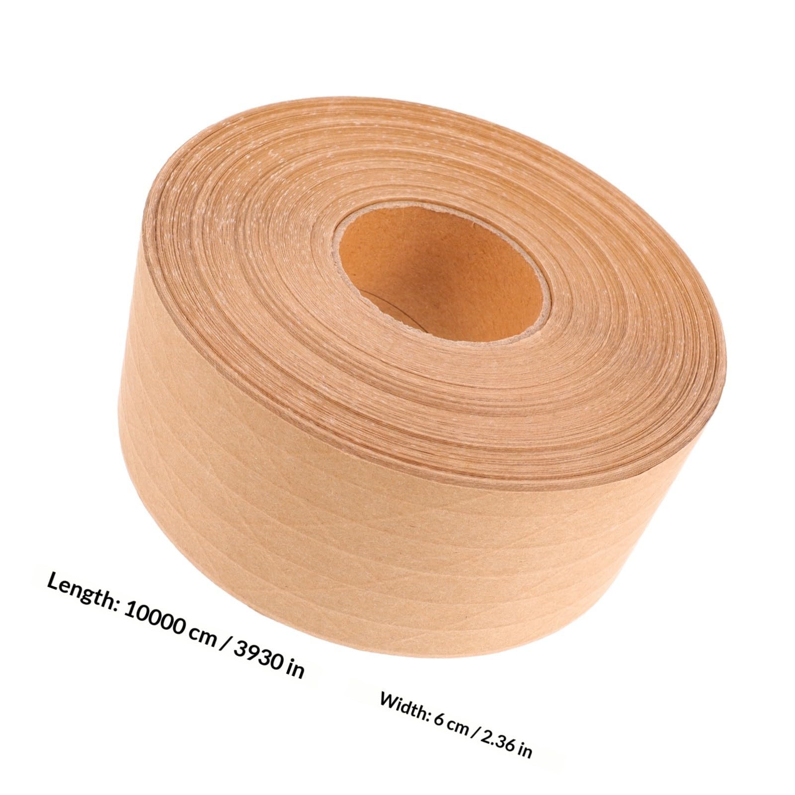 Alasum Kraftpapier Packband 1 Rolle Braunes Papierklebeband Selbstklebend Leichtgewichtig ohne Verziehen zum Versiegeln von Kartons und Einrahmungen