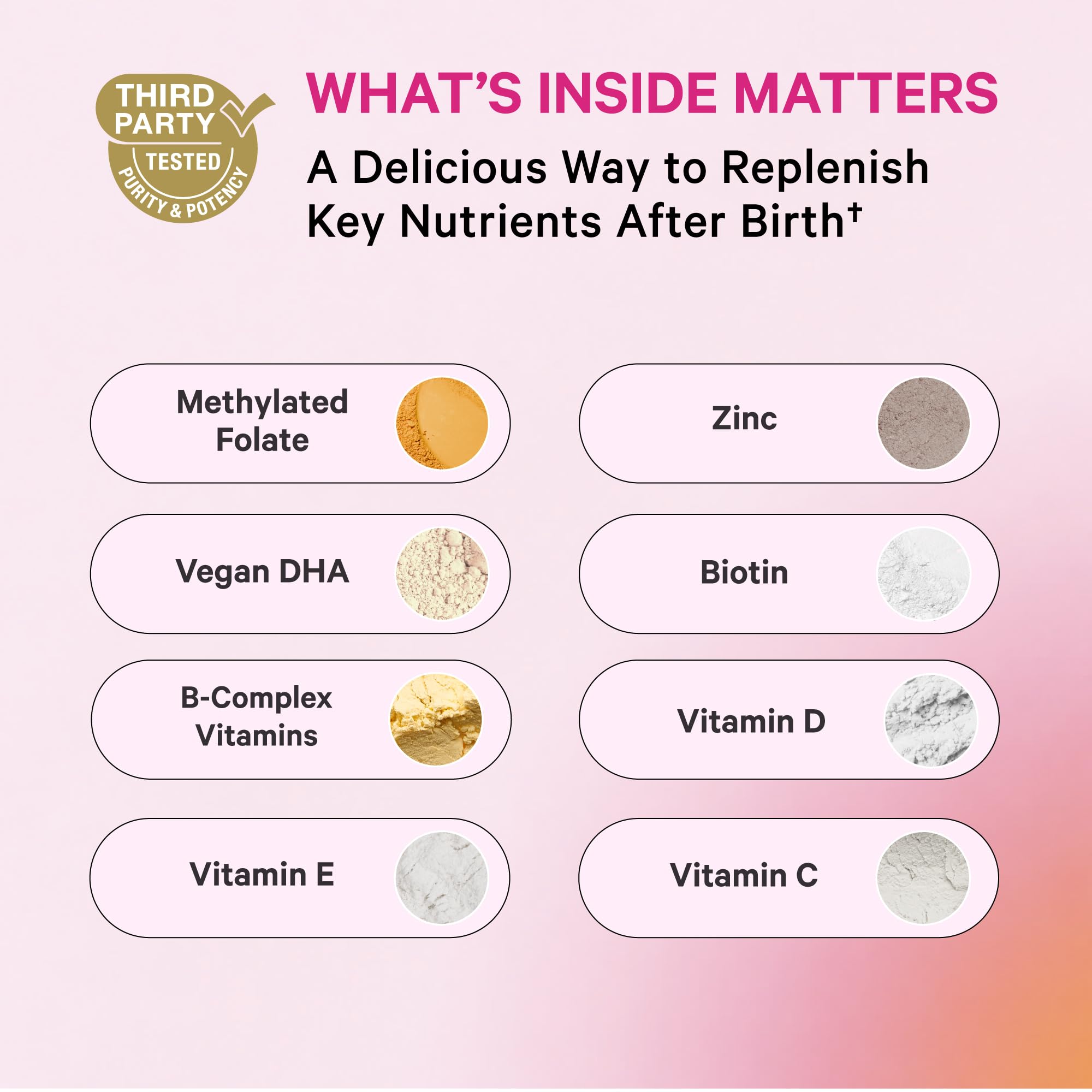 Pink Stork Postnatal Gummy Vitamins + Lactation Support | 60 ct — Amazon image 2