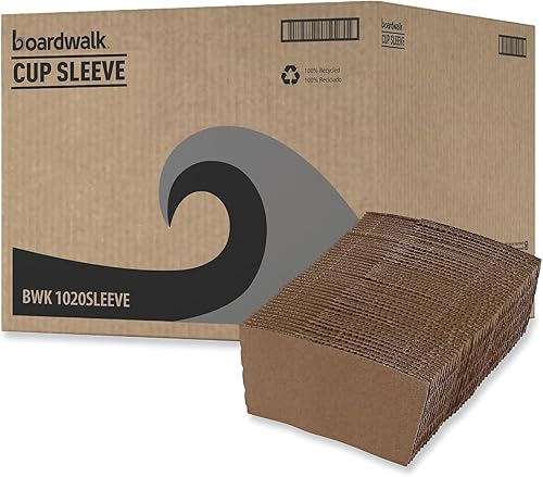Miniatura 8 de Boardwalk 1020 mangas para tazas, se adapta a vasos calientes de 10 a 20 onzas, 1200cartón