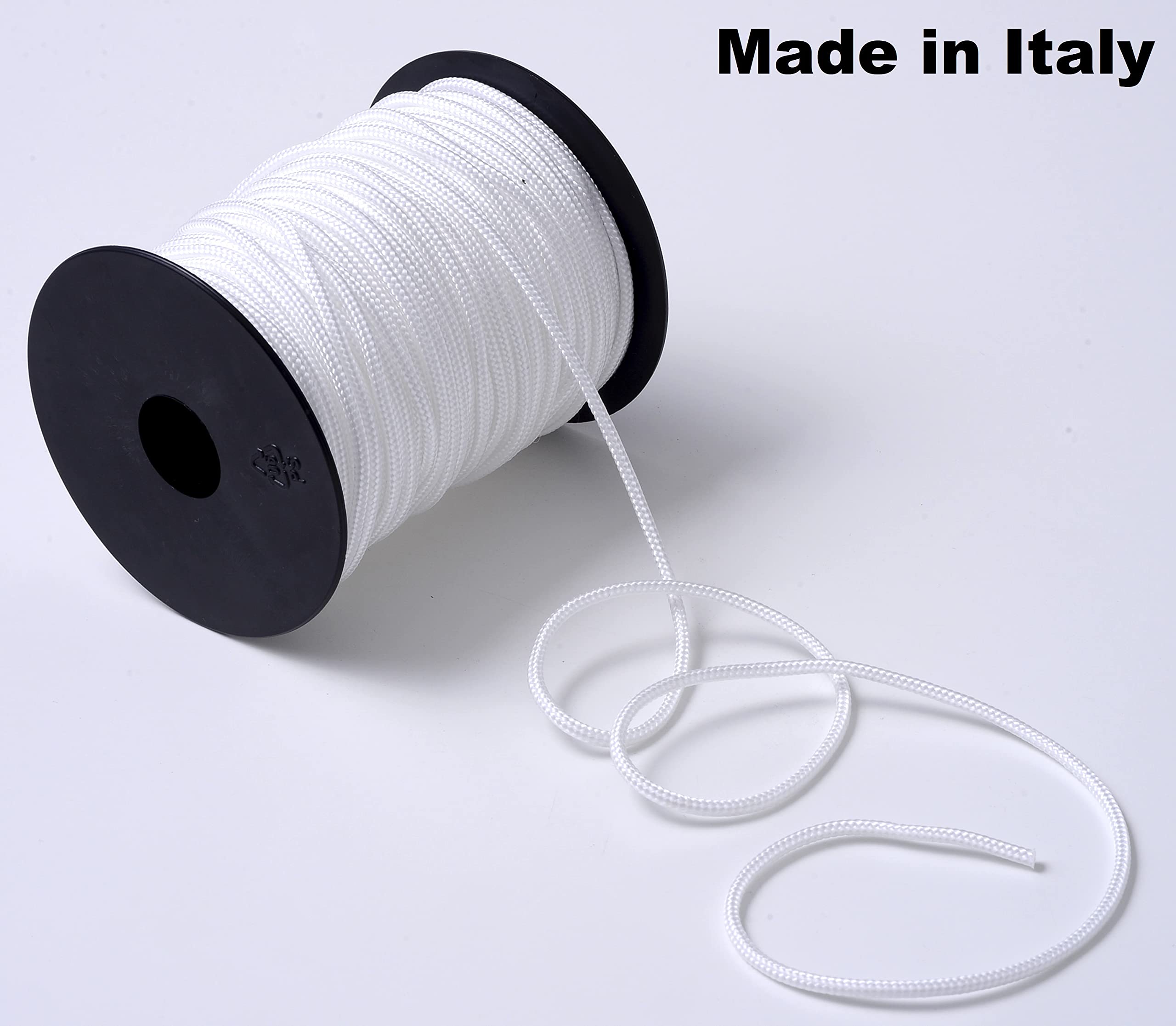 Corda Per Tende Veneziane EFIXS In Poliestere, Diametro 2,2 Mm, Colore Naturale, Lunghezza 15 Metri, Ricambio Per Lamelle Legno E PVC
