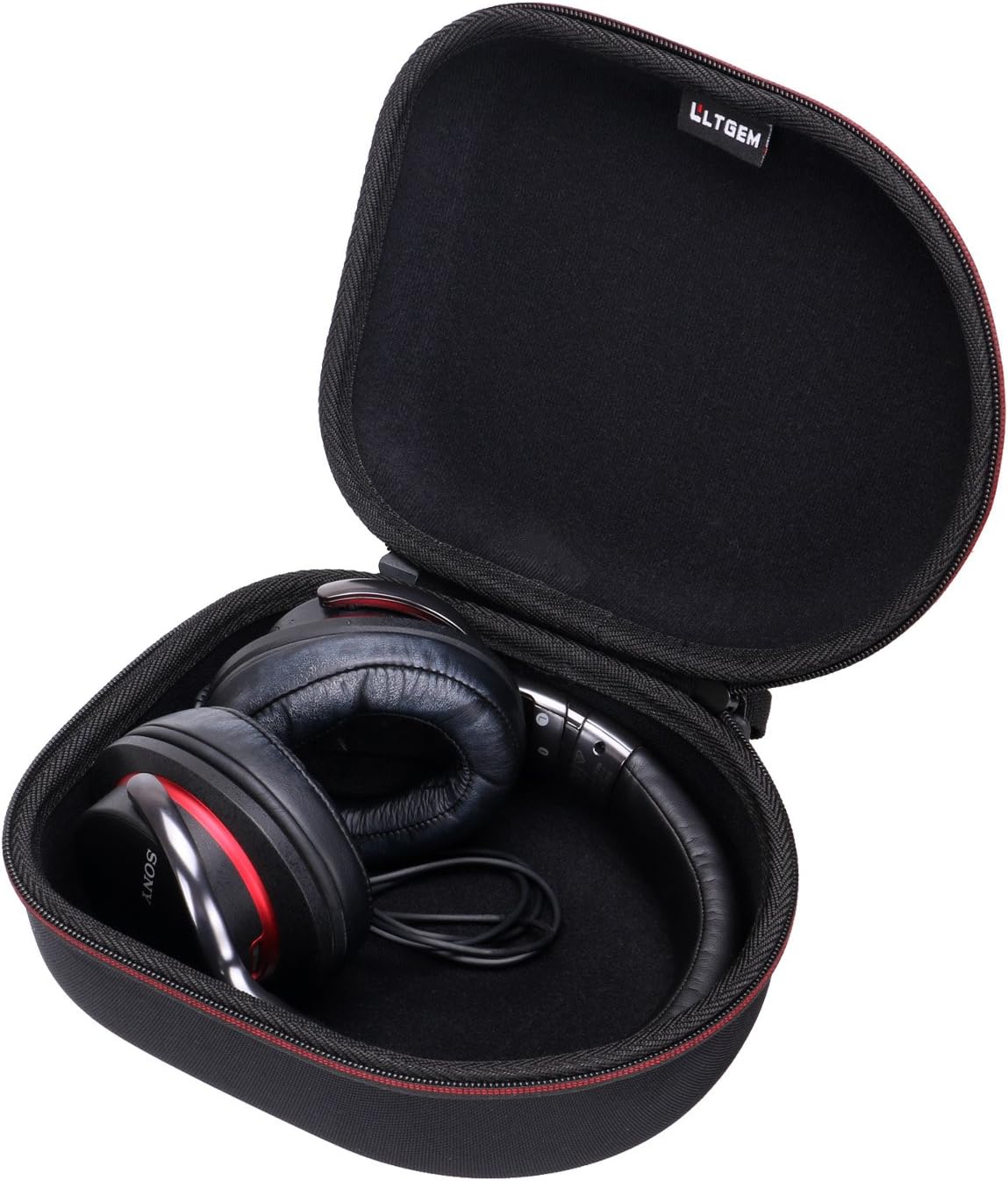 LTGEM Travel Carrying Full Size Headphone Case for Sony, Behringer, Audio-Technica, Philips, Xo Vision, Bose, Photive, Beats, Maxell, Panasonic and More (Black) : Electronics