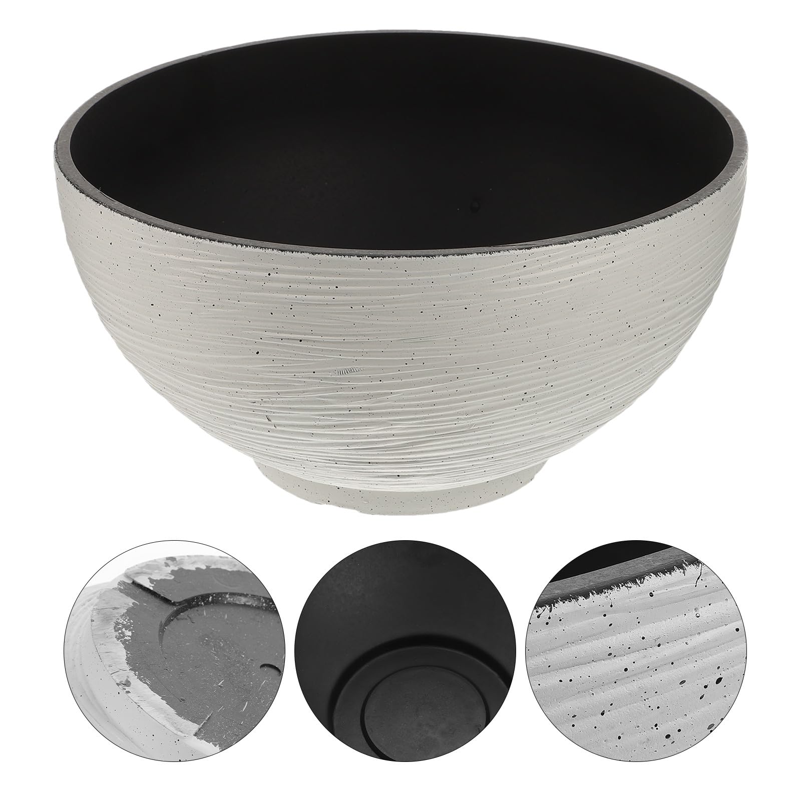 PACKOVE Pot de Fleur Intérieur Blanc Grand de Plantation Hydroponique pour Lotus et Nénuphar Jardinière Décorative Légère pour Balcon et Bureau Couleur Aléatoire