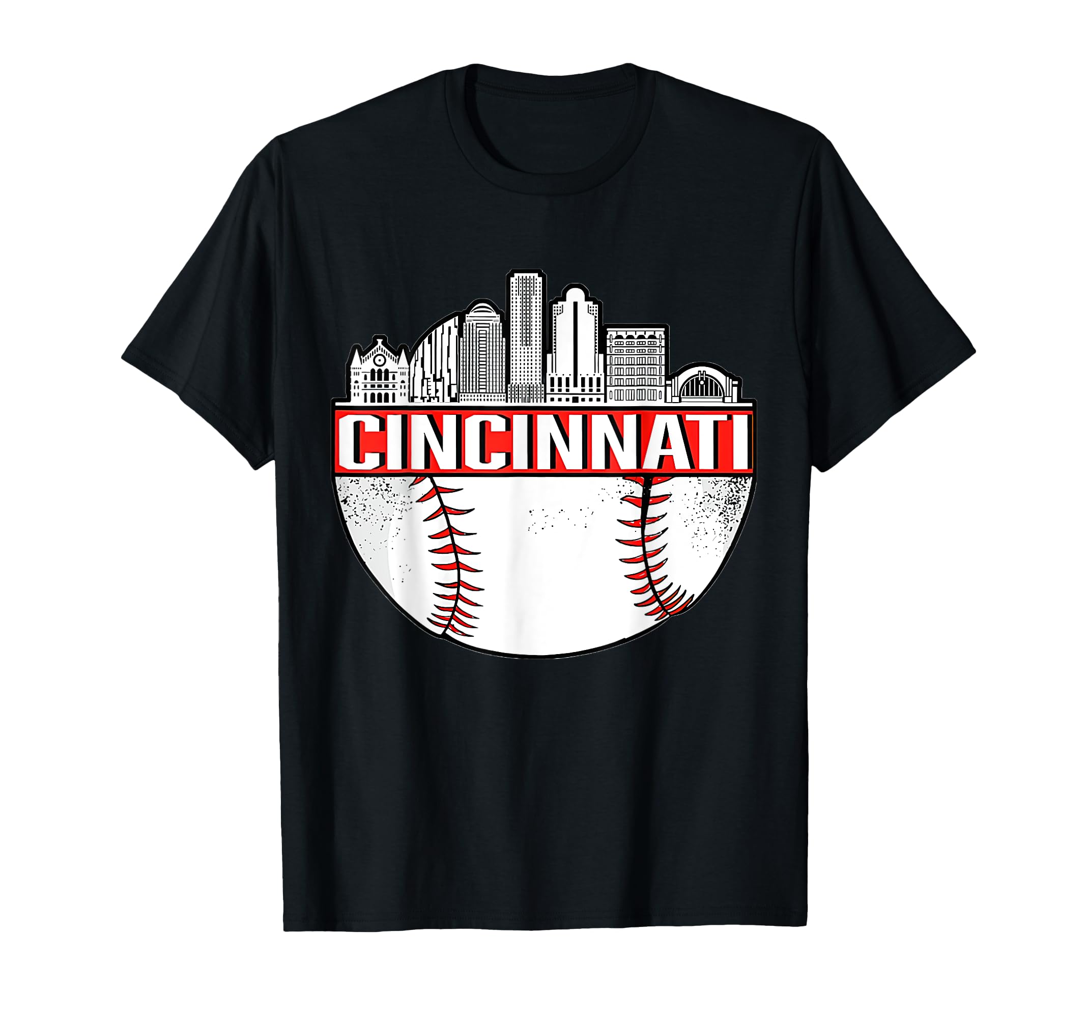 Vintage Cincinnati Ohio Skyline Apparel T-Shirt