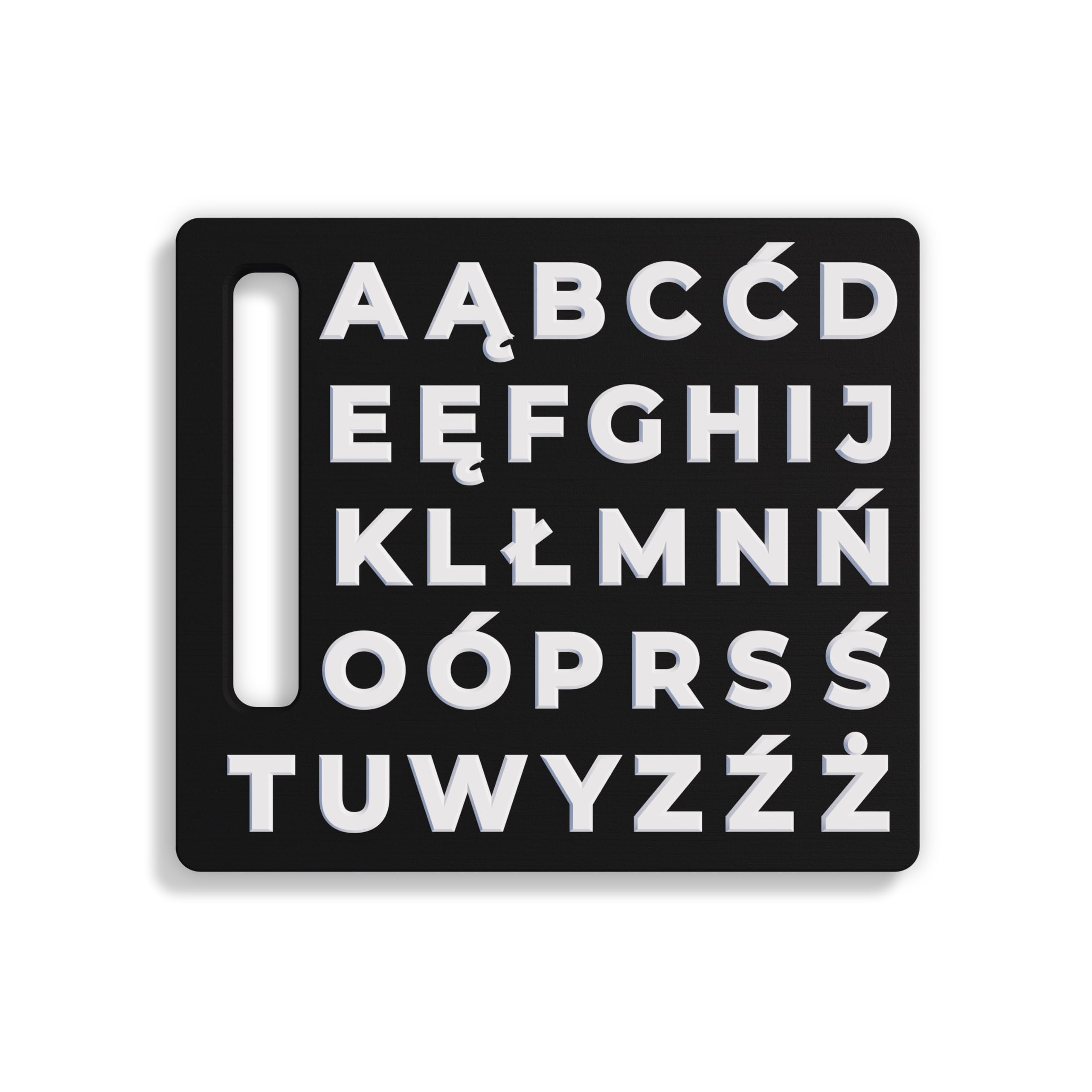 Tablica do Komunikacji AAC (S2C & RPM) – Lekka Plansza z Literami 3D – Pomoc Edukacyjna dla Osób z Autyzmem i Niemówiących (Duży - Leworęczny)