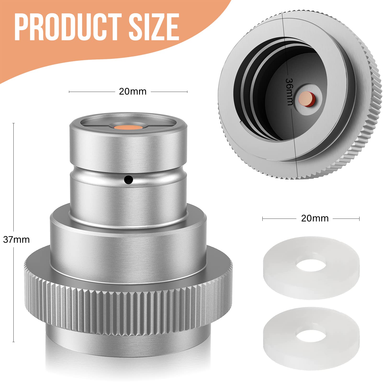 Adattatore Rapido CO2 Per SodaStream - Compatibile Con Serie Terra/Art/DUO, Filettatura TR21-4, Colore Rosa - Foto 10