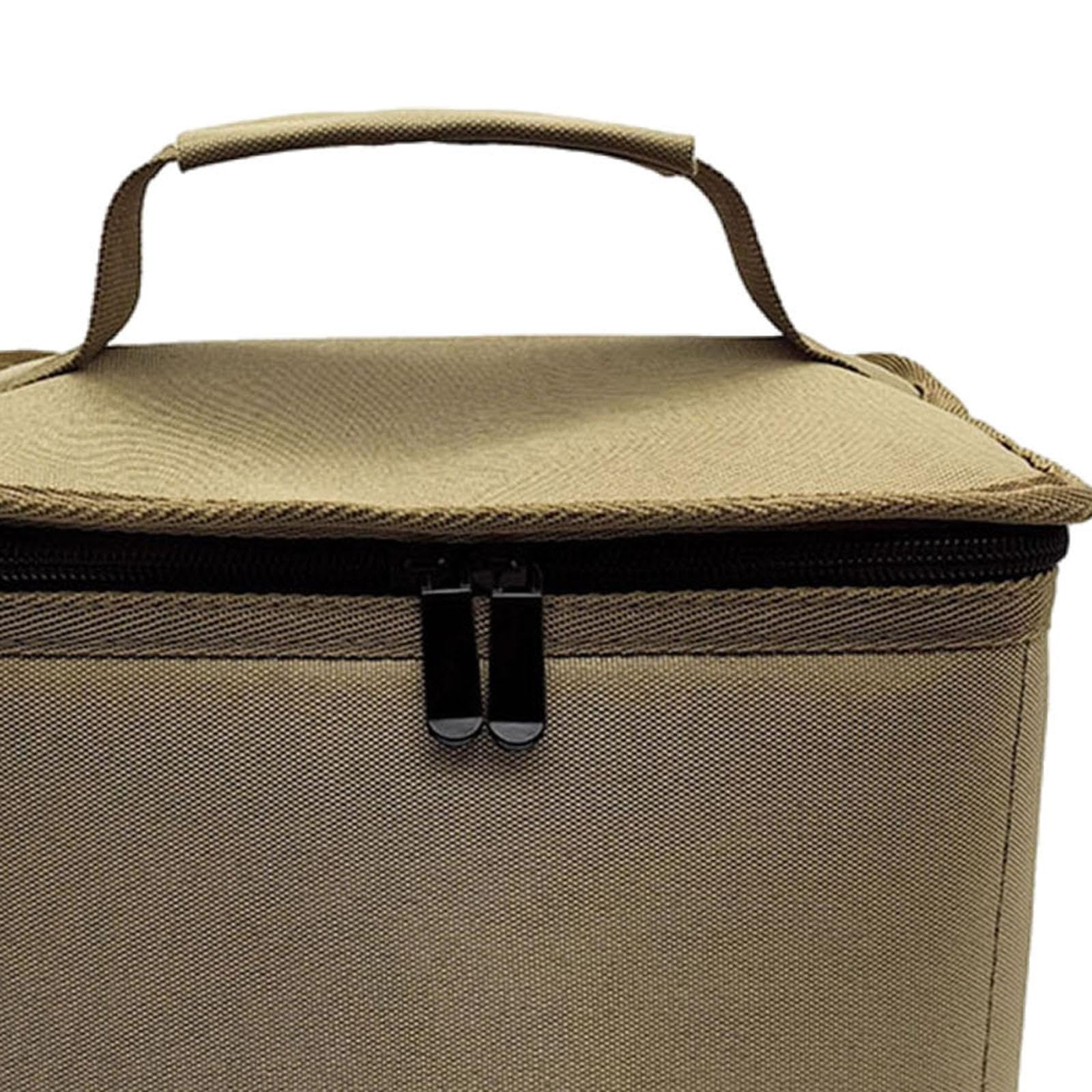 Bolsa de Transporte para Cartuchos de Gas con Protección con Cremallera, Bolsa de Almacenamiento Multifuncional para Tanque de Gas, Utensilios de