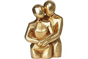 Guichifun Hugging Couple Sculptures - Gold Home Decor