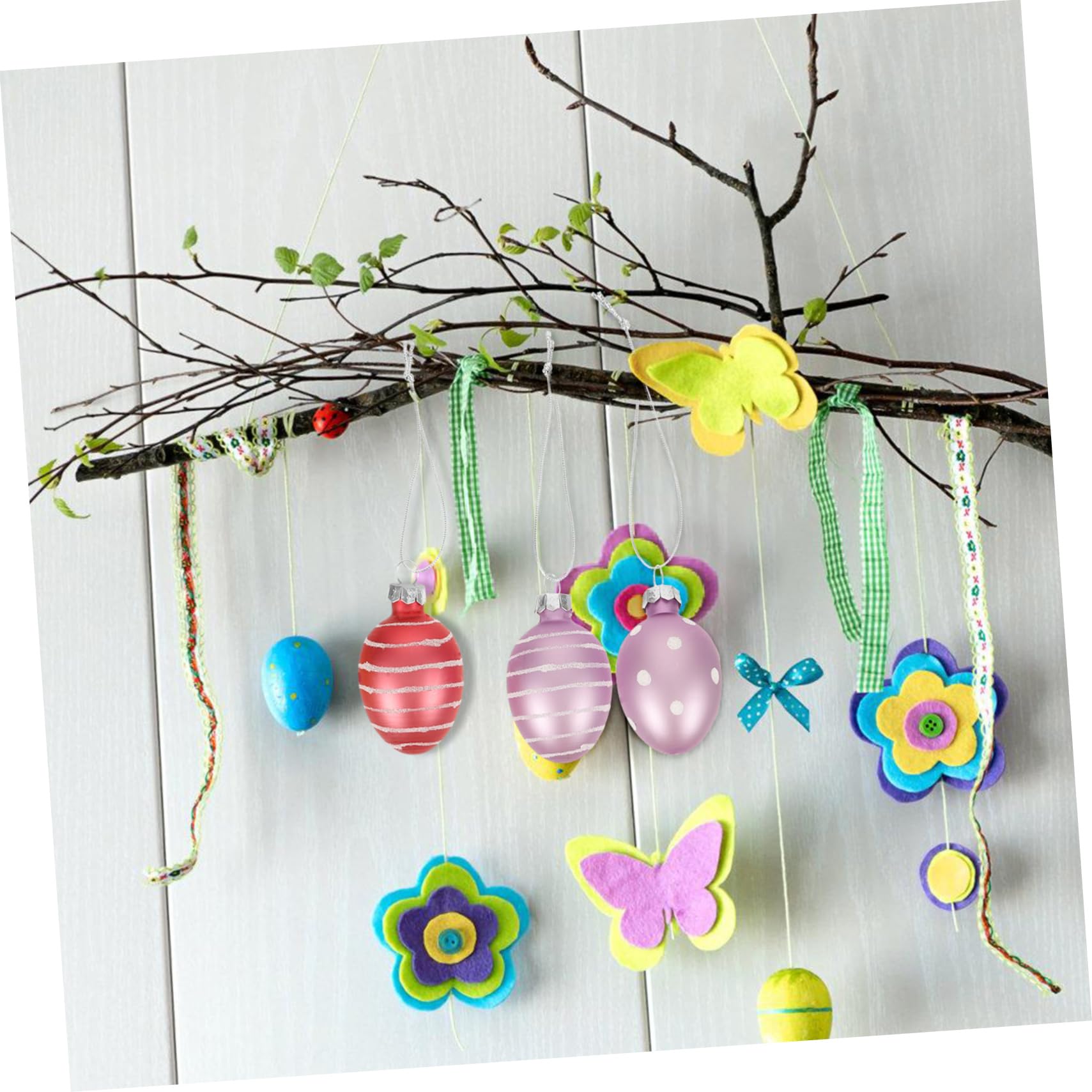 24stücke Ostereier Zum Aufhängen Dekorative Osterdeko Für Festliche Anlässe Hängende Eier Ornamente Für Garten Zuhause Und Osterfeiern