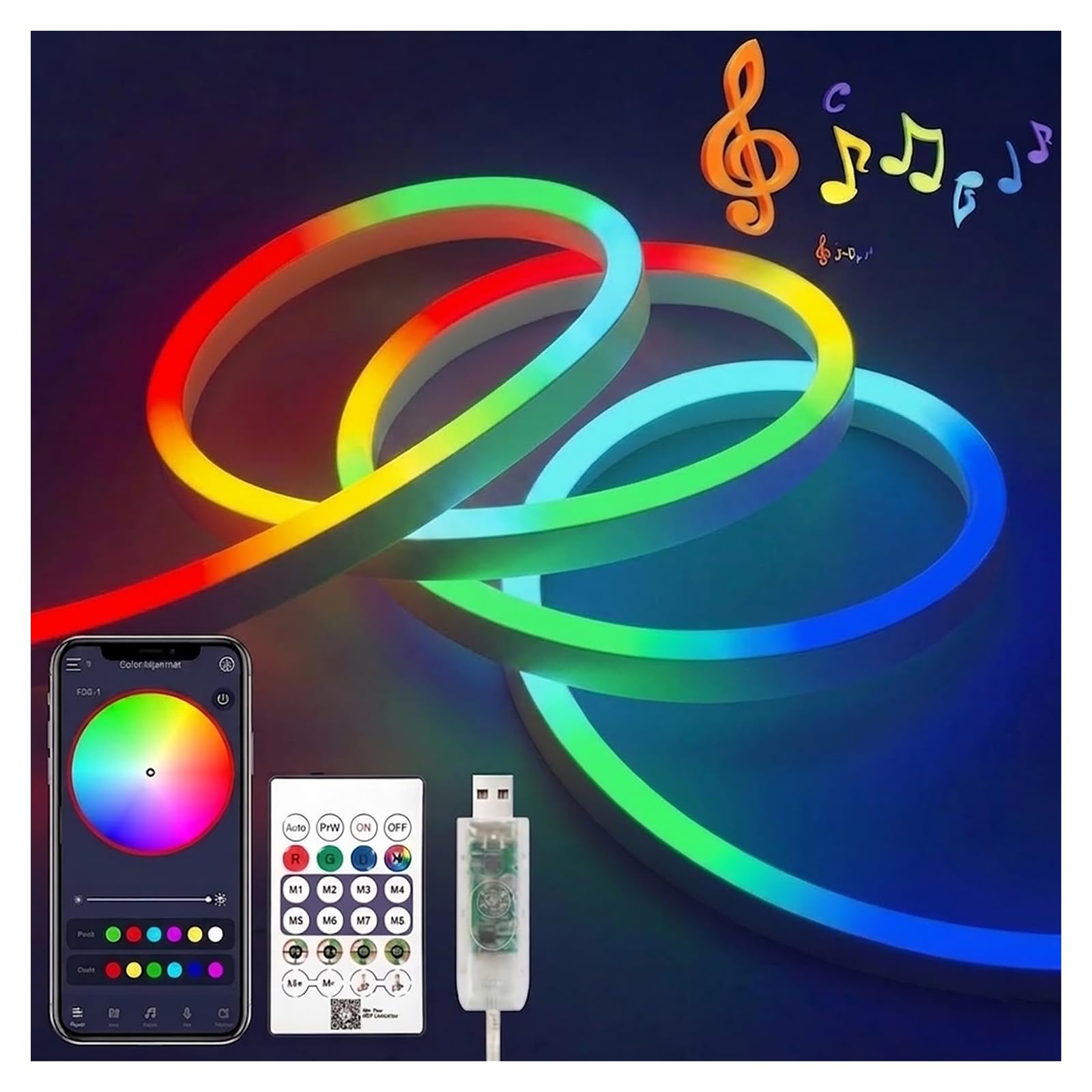 iNextStation Striscia LED al neon, 10 m