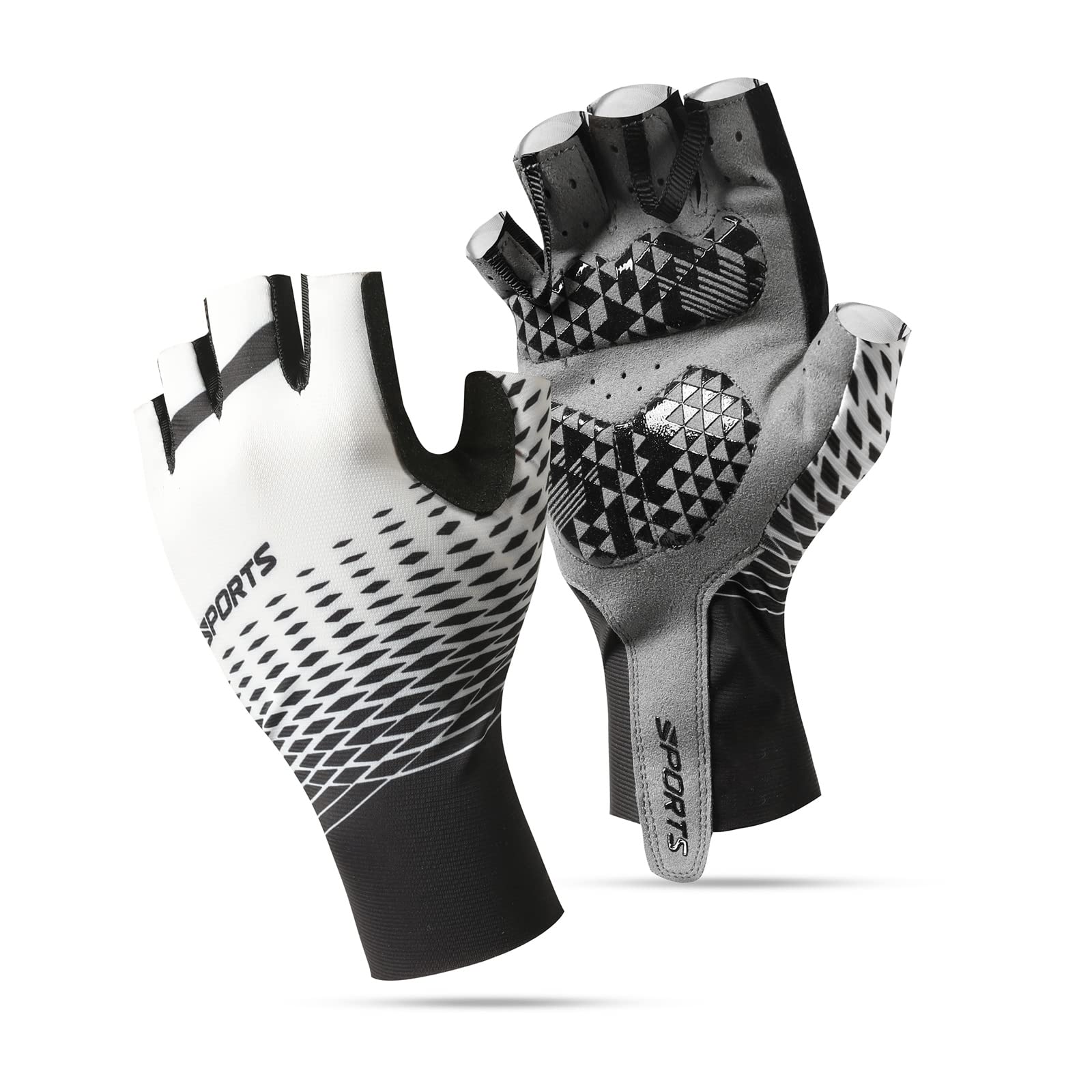SUJAYU Cycling Gloves - Half Finger MTB Gloves for Men & Women, Ideal for Mountain Biking & Bicycle Riding