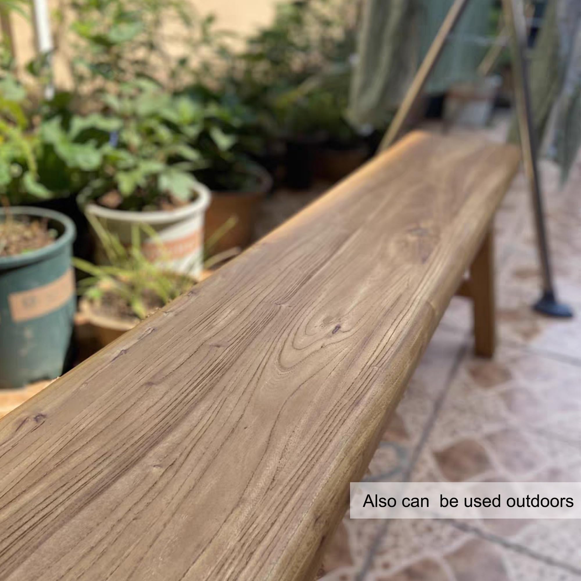 Banc en Bois de Massif Intérieur Banc Salle a Manger Banquette Salon Banc Entree Banc Bout de Lit Robuste et Stable pour Salle à Manger, Couloir(100cm(39.4in))