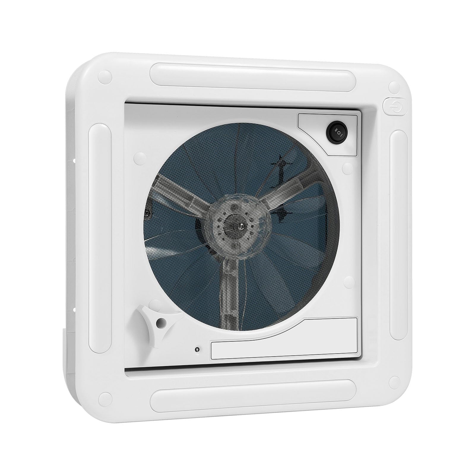 Dachventilator 12V reversibel mit LED Beleuchtung geräuscharm aus ABS wasserdicht für Wohnmobil Wohnwagen Dachhaube Ersatzsystem