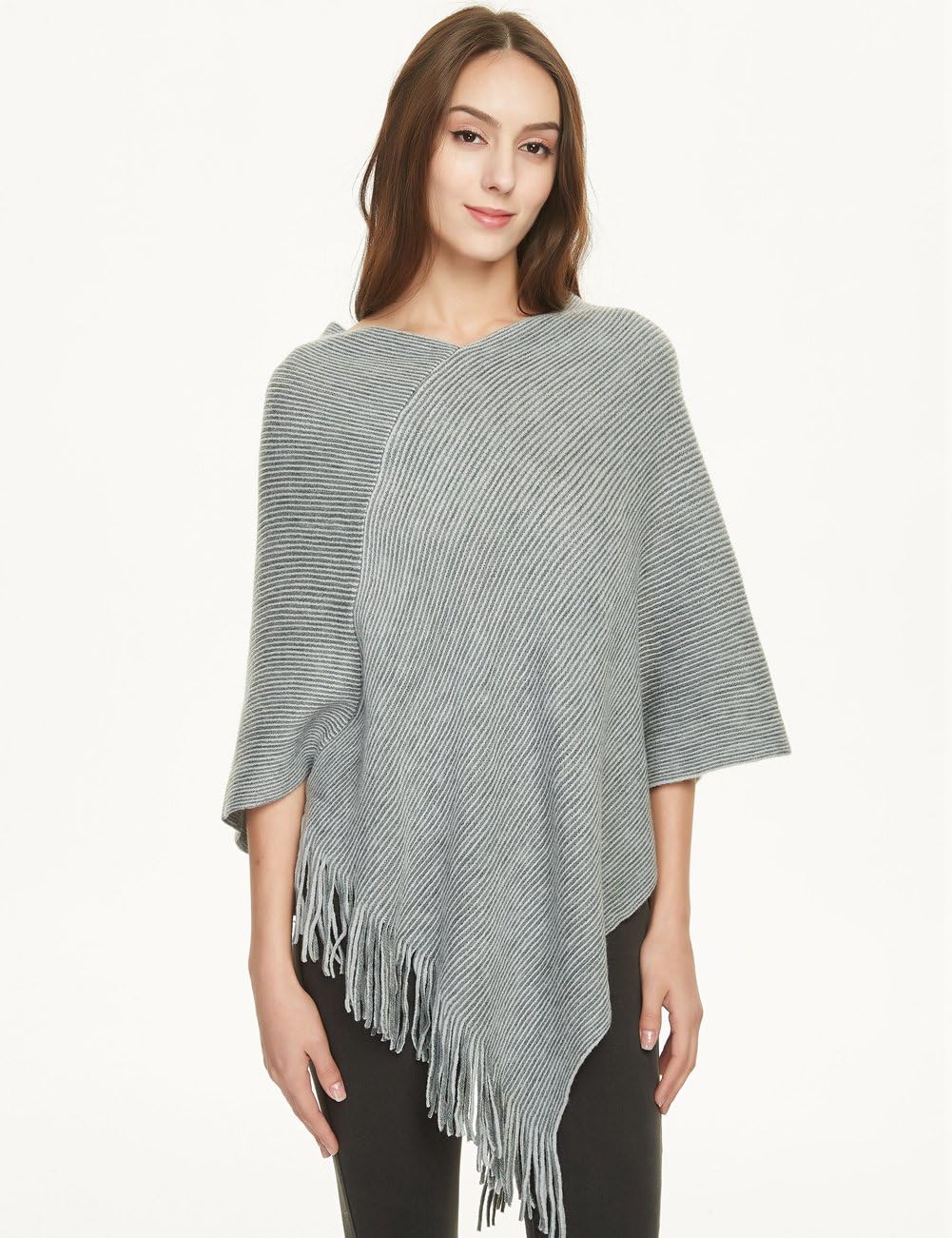 Ferand Women's Lightweight Poncho Sweater Versatile Shawl Wraps Holiday Gifts for Women 2024 - Image 4