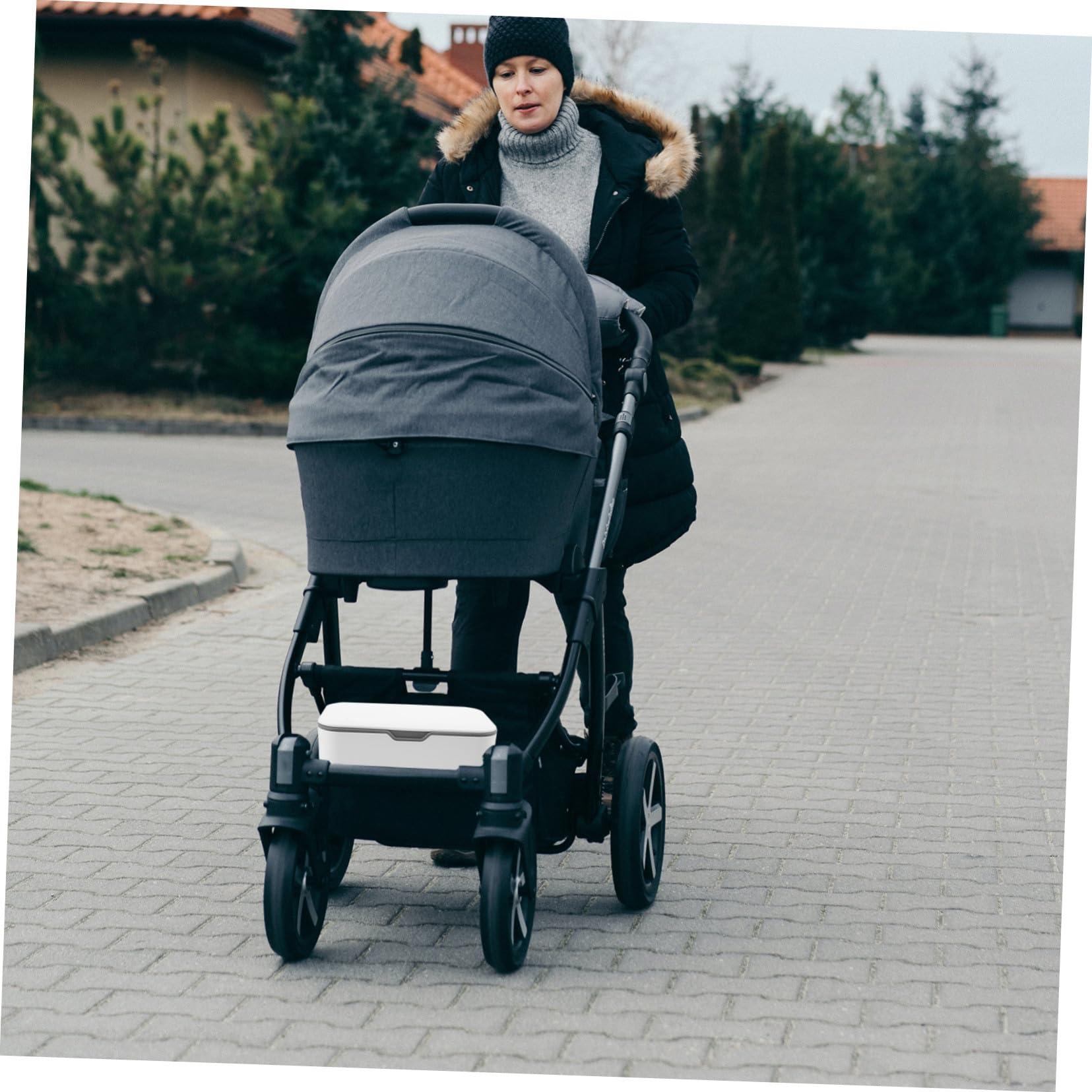 Boîte de Lingettes pour Bébé Portable Couvercle, Lot de 2