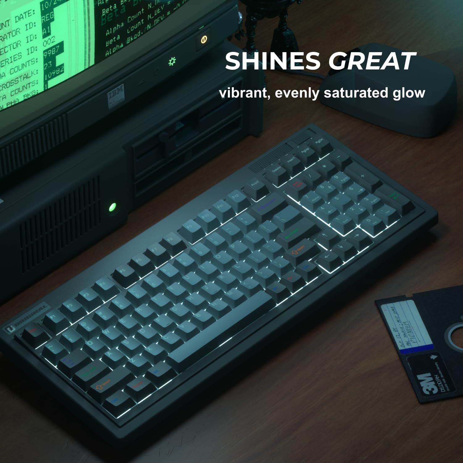 Amazon.com: FL·ESPORTS OG98 Retro Mechanical Keyboard Wireless 2.4