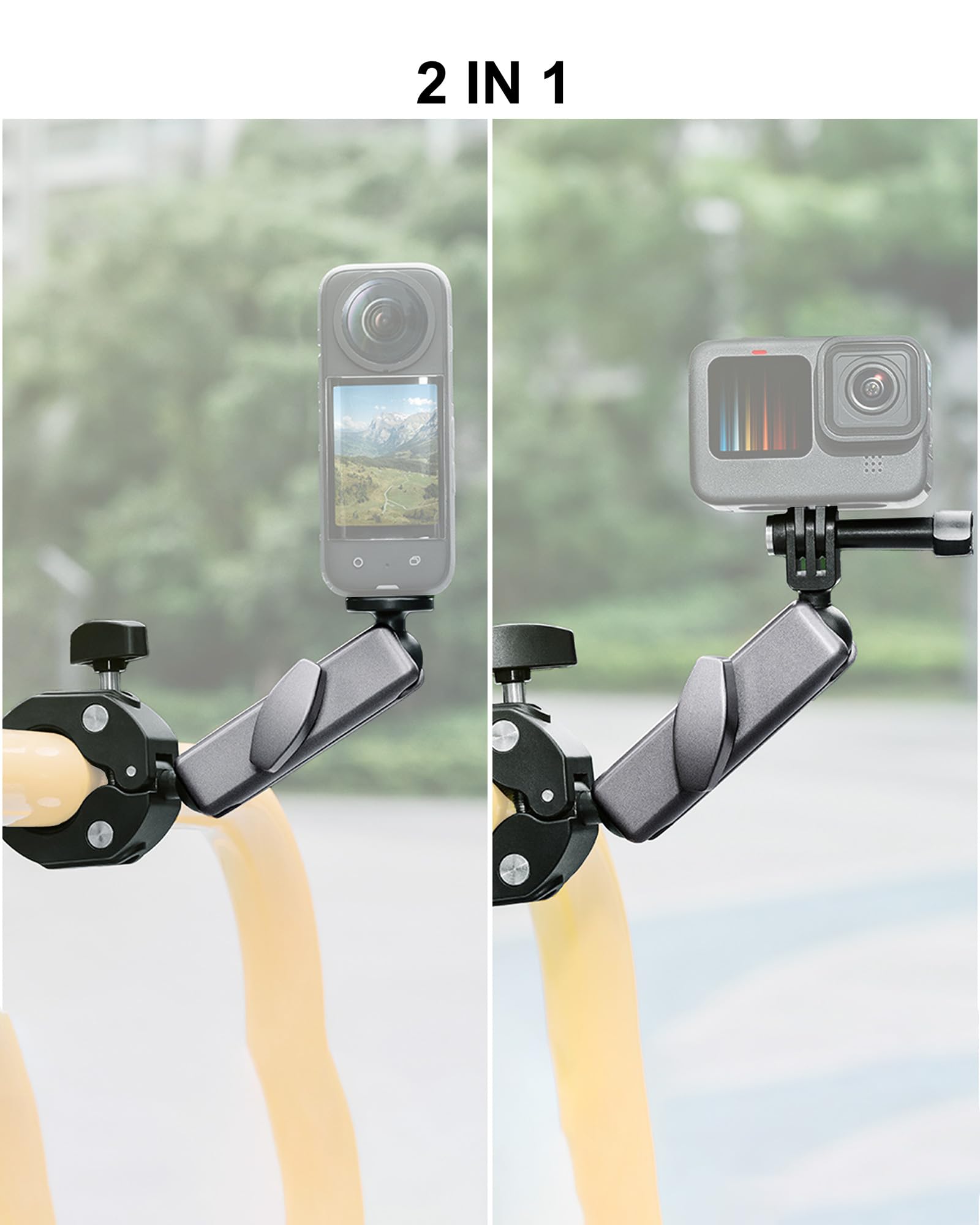 Per Insta360 Bicicletta Moto Manubrio Supporto di Montaggio Per GoPro Hero 13 12 11 10 YI 4K SJCAM DJI OSMO Action Camera Accessori  44