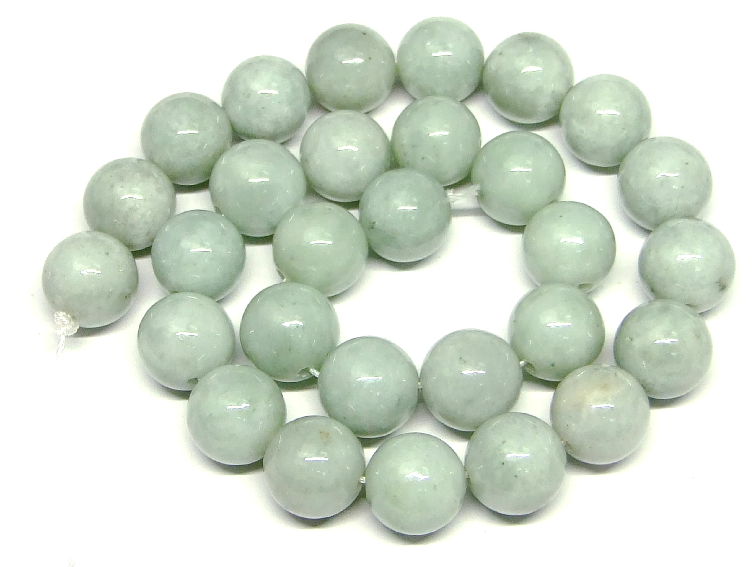 Amazon | g3-19F ミャンマー翡翠 ヒスイ 14mm A 1連39cm 通し針、解説