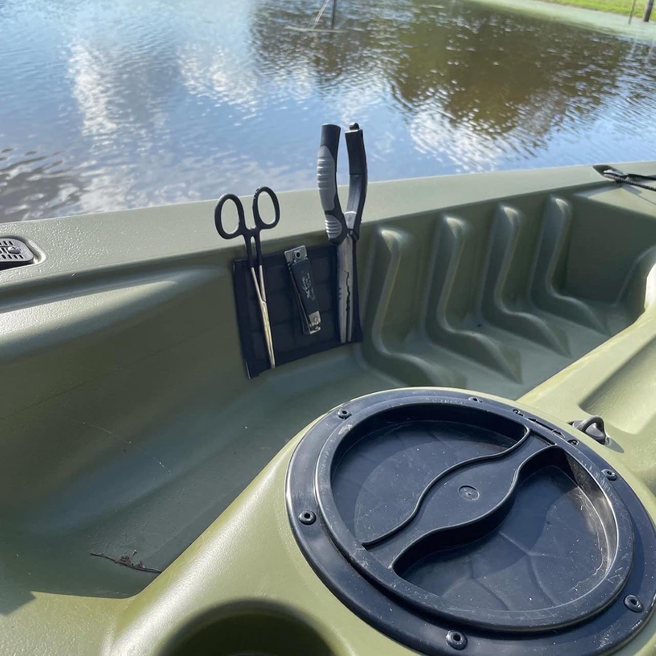 MAGNALURE Magnetic Stick on Pads for Fishing Kayaks. Great for Organizing Your Kayak, Boat, Center Console Boat Locker and Much More.