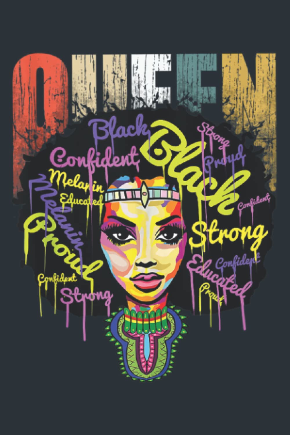 African Family - Educated Black Girl Magic Art: Notebook Planner - 6 x 9 inch (A5) pages, Daily Planner Journal, Daily Organizer, 120 Pages