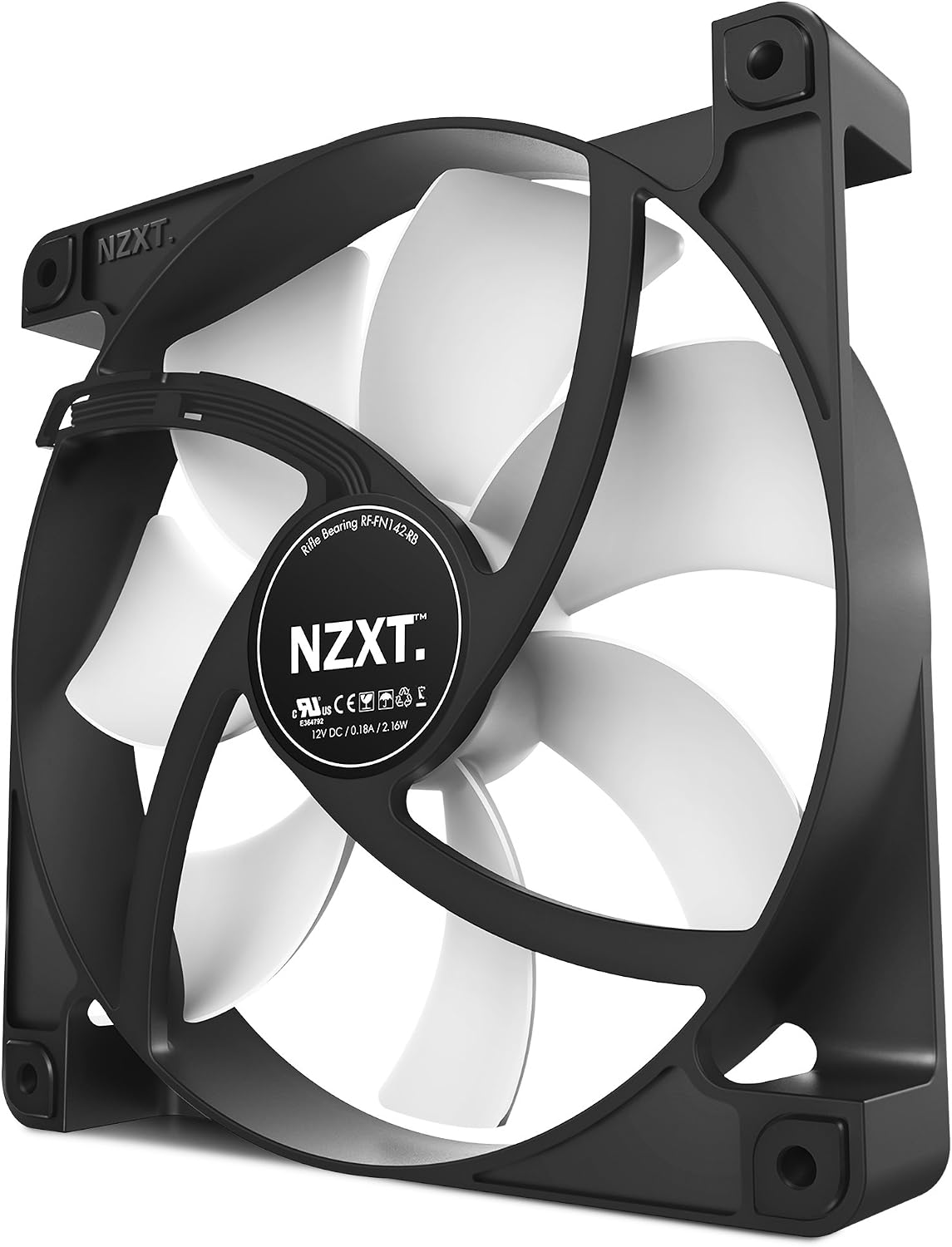 NZXT FN V2 140mm Performance Case Fan Cooling (RF-FN142-RB)