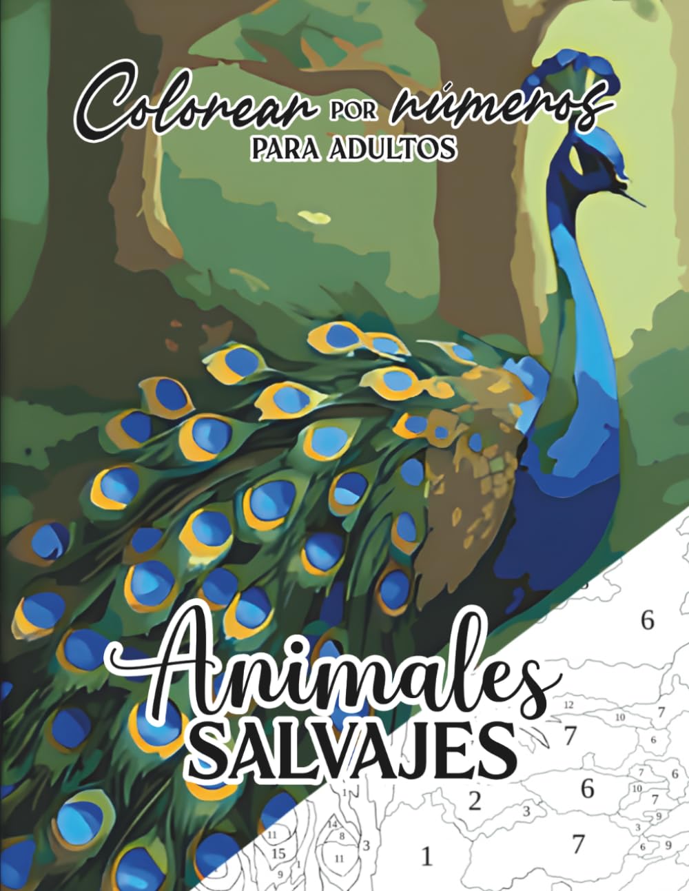 Colorear por Números para Adultos: Animales Salvajes