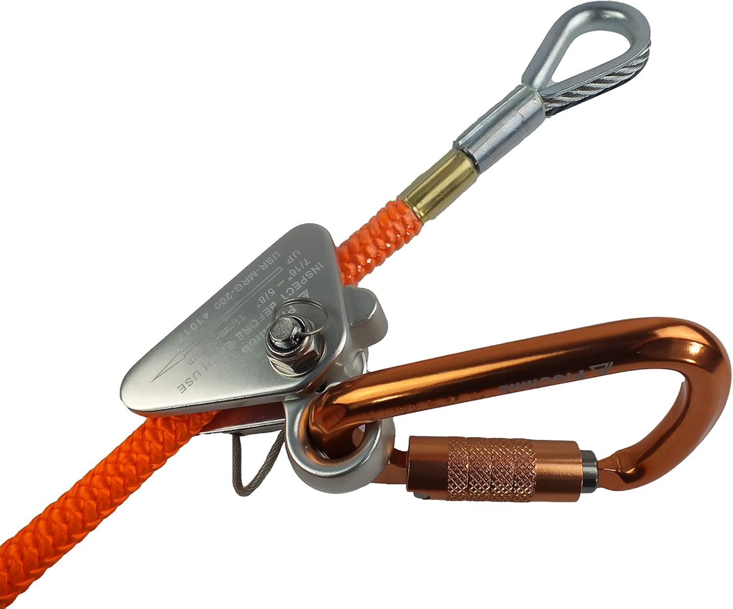 Flip Line Kit with Aluminum Swivel - 1/2 inch (8 feet - 15 feet) | Premium Quality | Ideal for Climbing Lanyard, Lineman’s Belt and Rope