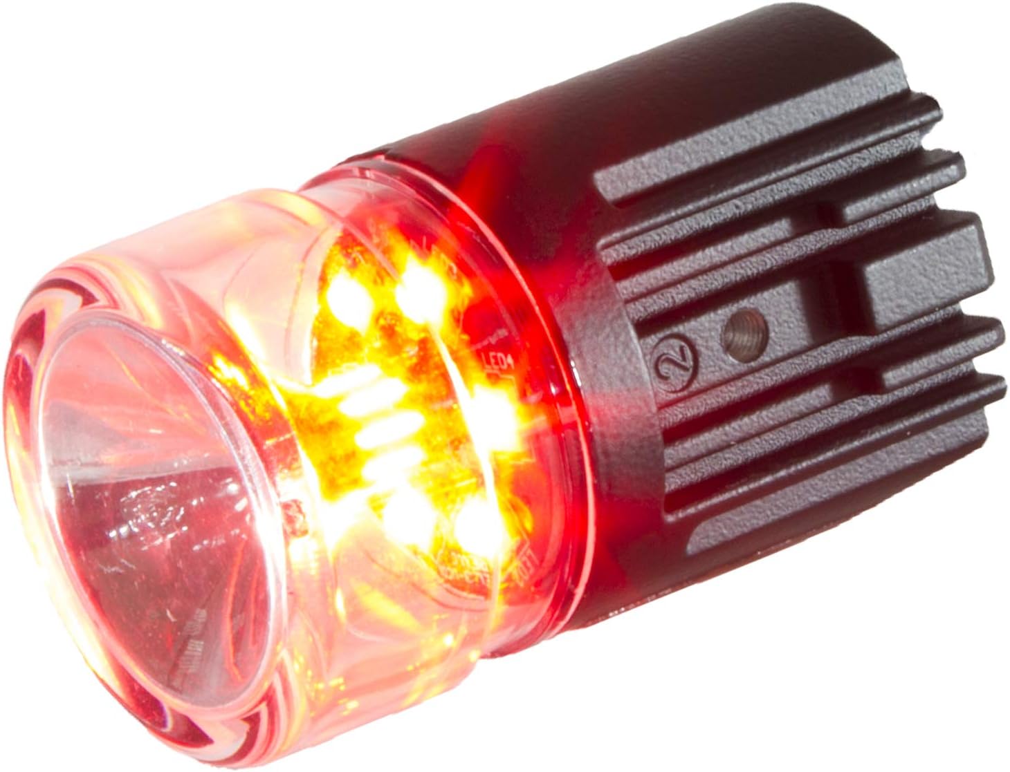 UC01 Hideaway Warning Emergency 360 Degrees Strobe Light Surface Mount [Daul Color] [IP68] for Police and Tow Truck Construction Vehicle Red White