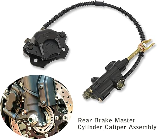 Miniatura 6 de Ensamblaje de pinza de cilindro maestro de freno trasero para 50cc 70cc 90cc 110cc 125cc chino ATV Quad Scooter pie conjunto de freno trasero