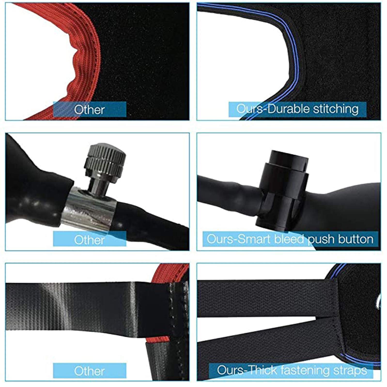 Corrector Neumático De Valgo del Pulgar, Corrector De La Férula del Dedo Gordo del Pie con Férula De Presión Barométrica Controlable Día Y Noche / 1 Par,Rosado