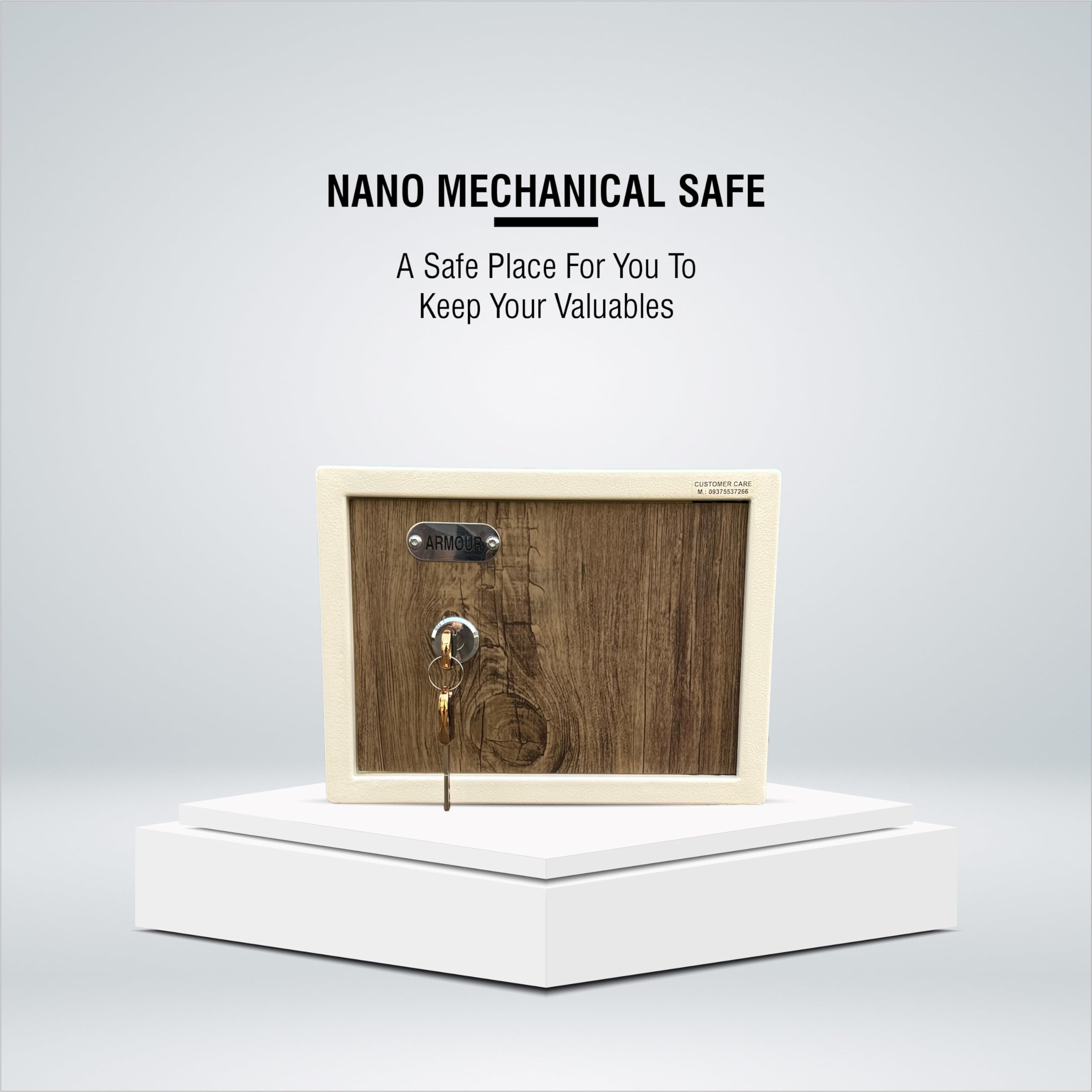 ARMOUR Nano Safe - Mechanical Key Lock for Valuables -4