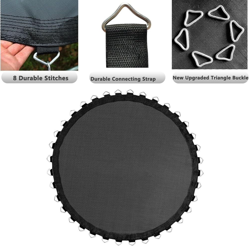 Alfombrilla redonda resistente de repuesto duradera para saltar seguro al aire libre, ideal para trampolines, absorción de impactos, experiencia de salto mejorada