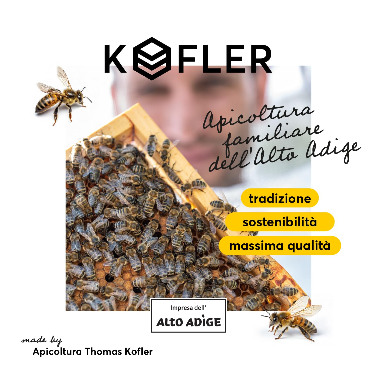 KOFLER Crema al veleno d'api ad alto dosaggio con arnica, consolida maggiore e artiglio del diavolo - cosmetico naturale di alta qualità proveniente dall'Alto Adige, 60 g