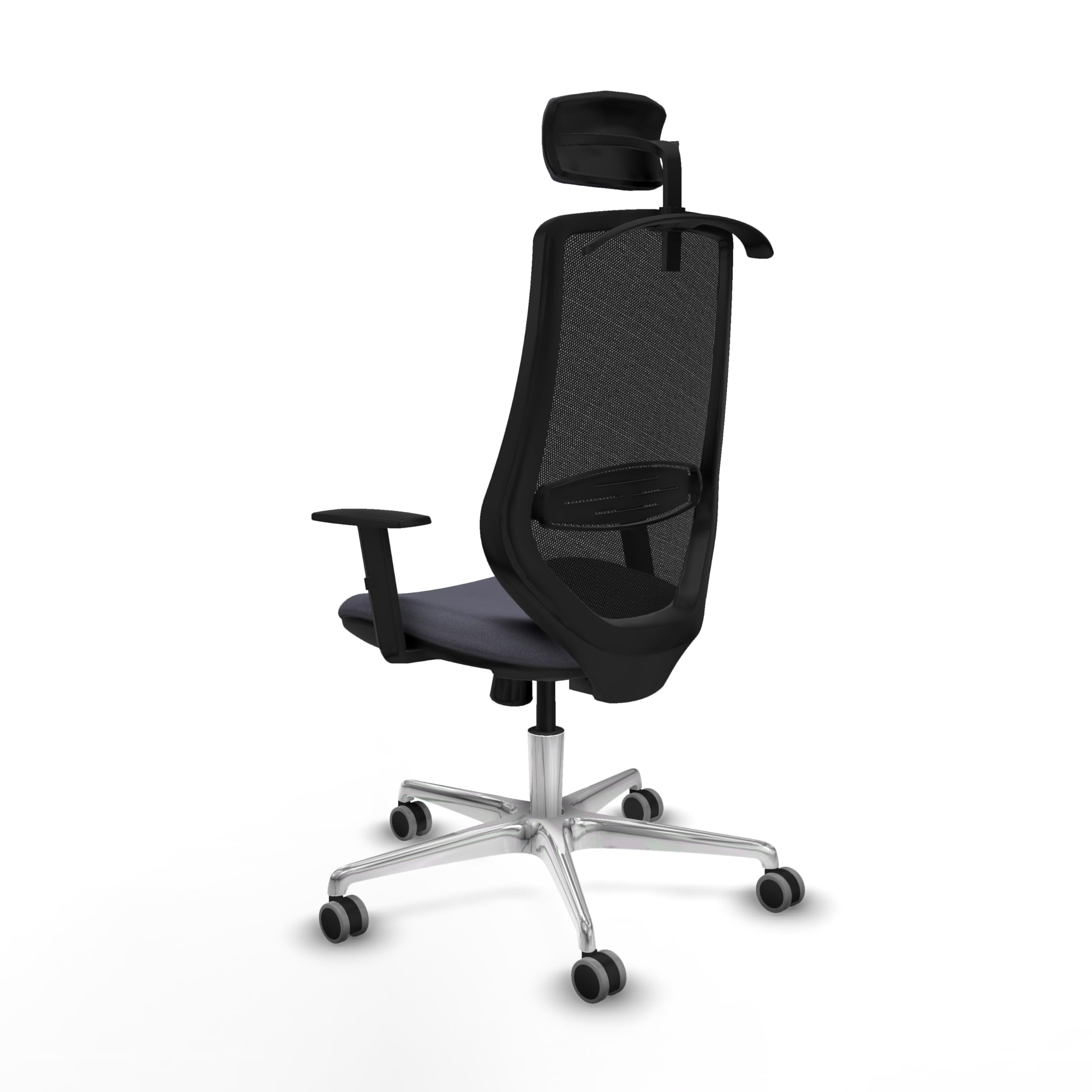 Piqueras y Crespo Silla Mardos: Ergonomía y Soporte Lumbar Ajustable para 8 Horas de Uso, con Respaldo Fijo y Ruedas de Silicona