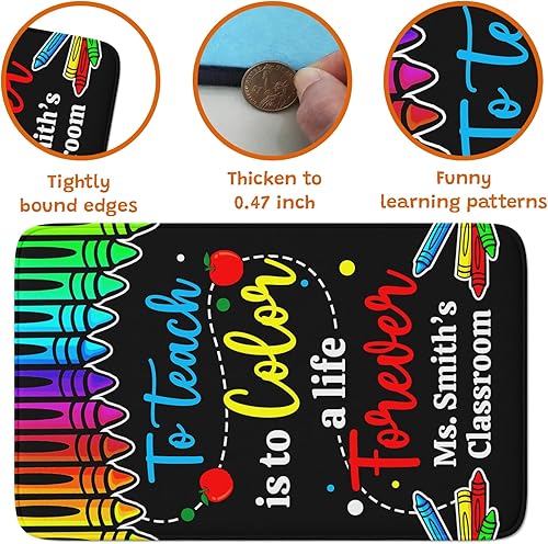 Miniatura 2 de Welome - Alfombras para aula, decoración de sala de juegos, para primaria de prekínder, 2 x 3, 3 x 5, 4 x 6, 5 x 8, antideslizante, para cuarto de