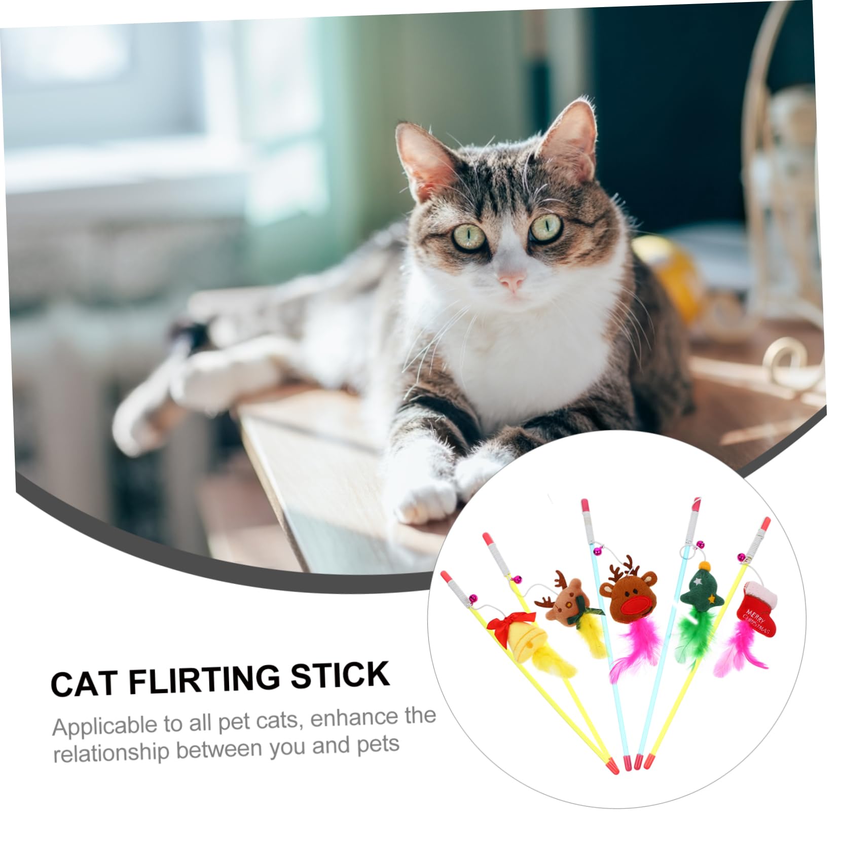 VANZACK 15pièces Jouets à Clochettes pour Chats De Teasing Interactive Accessoires De Jeu pour Chats Intérieur