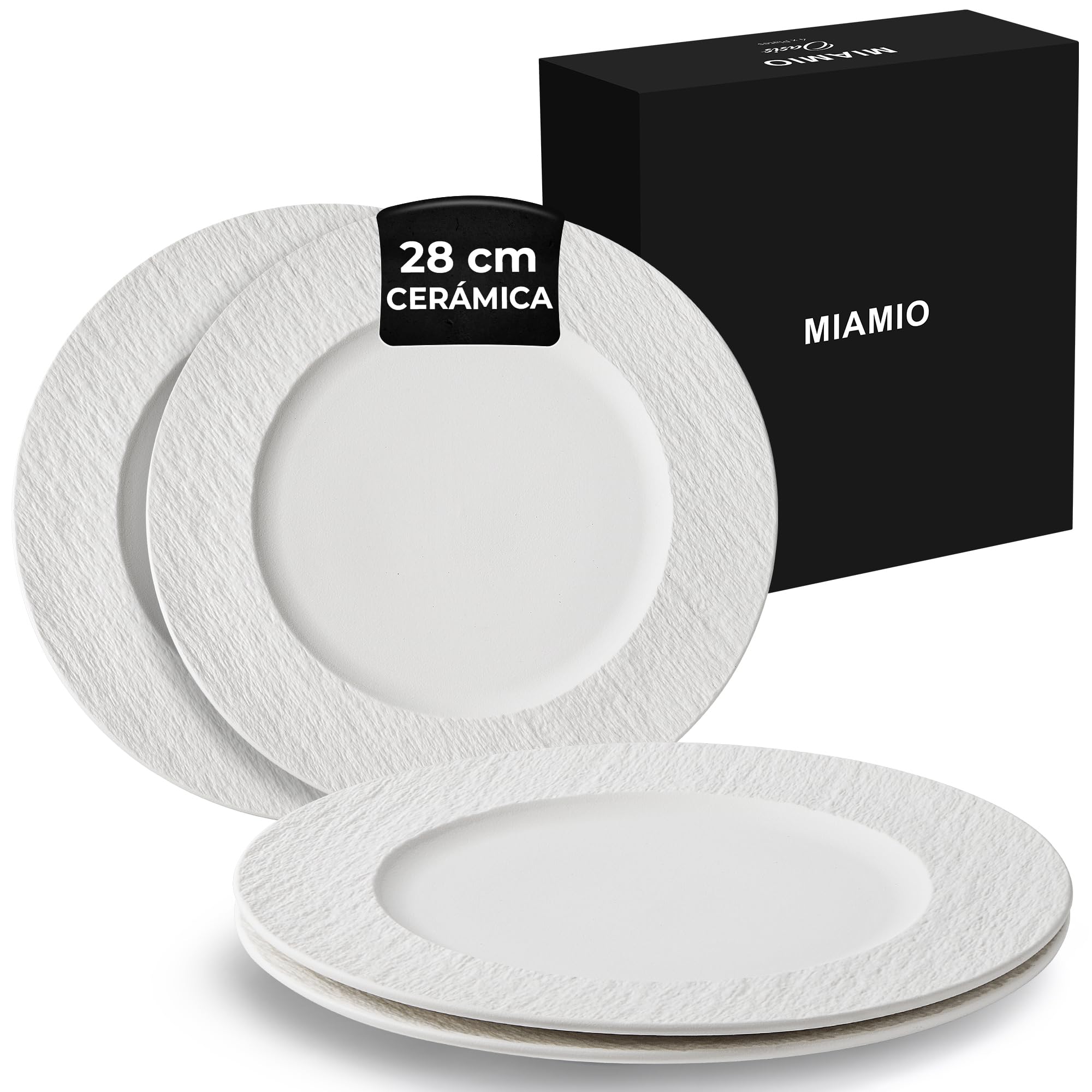 MIAMIO - Oasis Collection (BLANCO, Plato grande (4x))